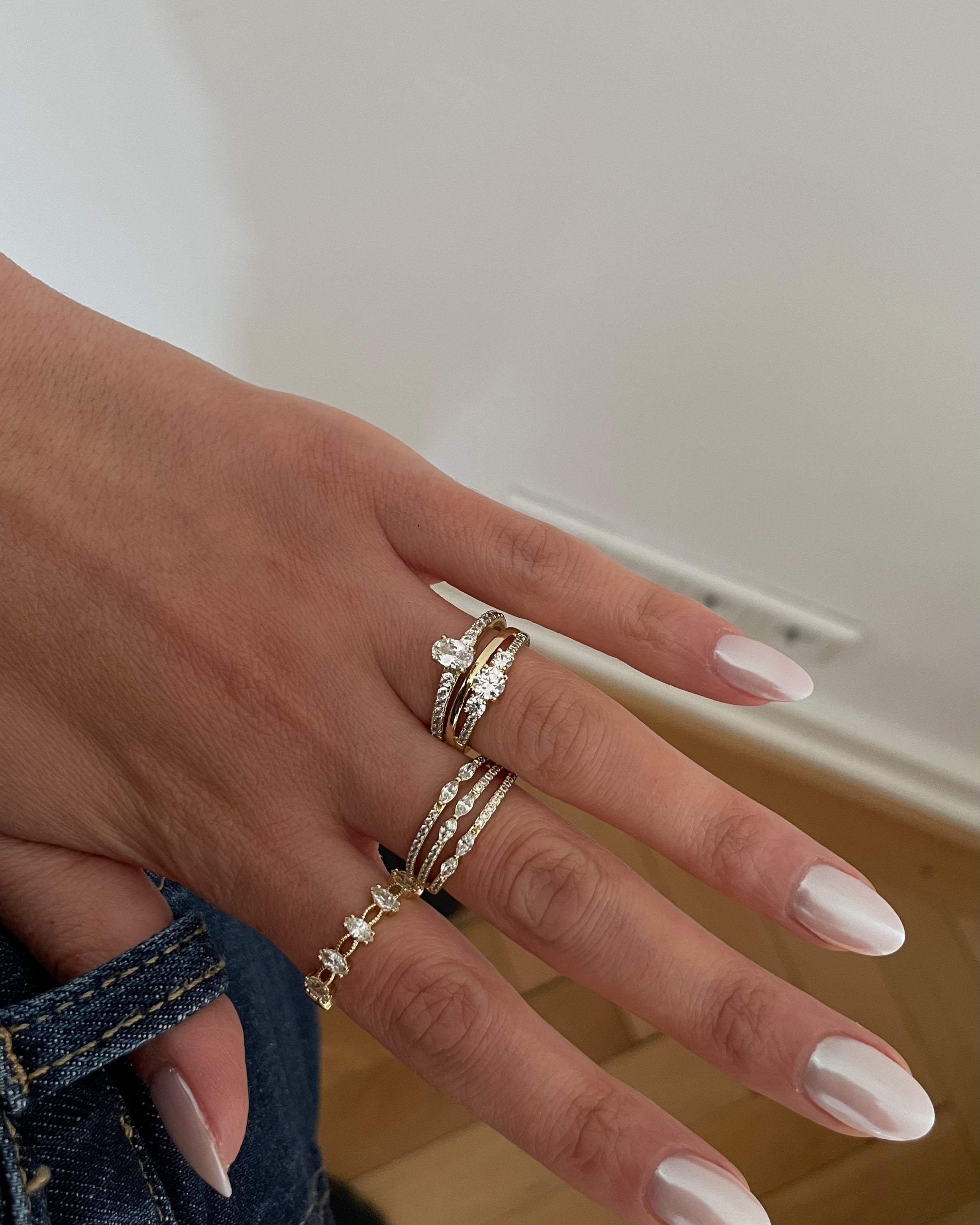 Ring VIP Layer Drop -14K vergoldet