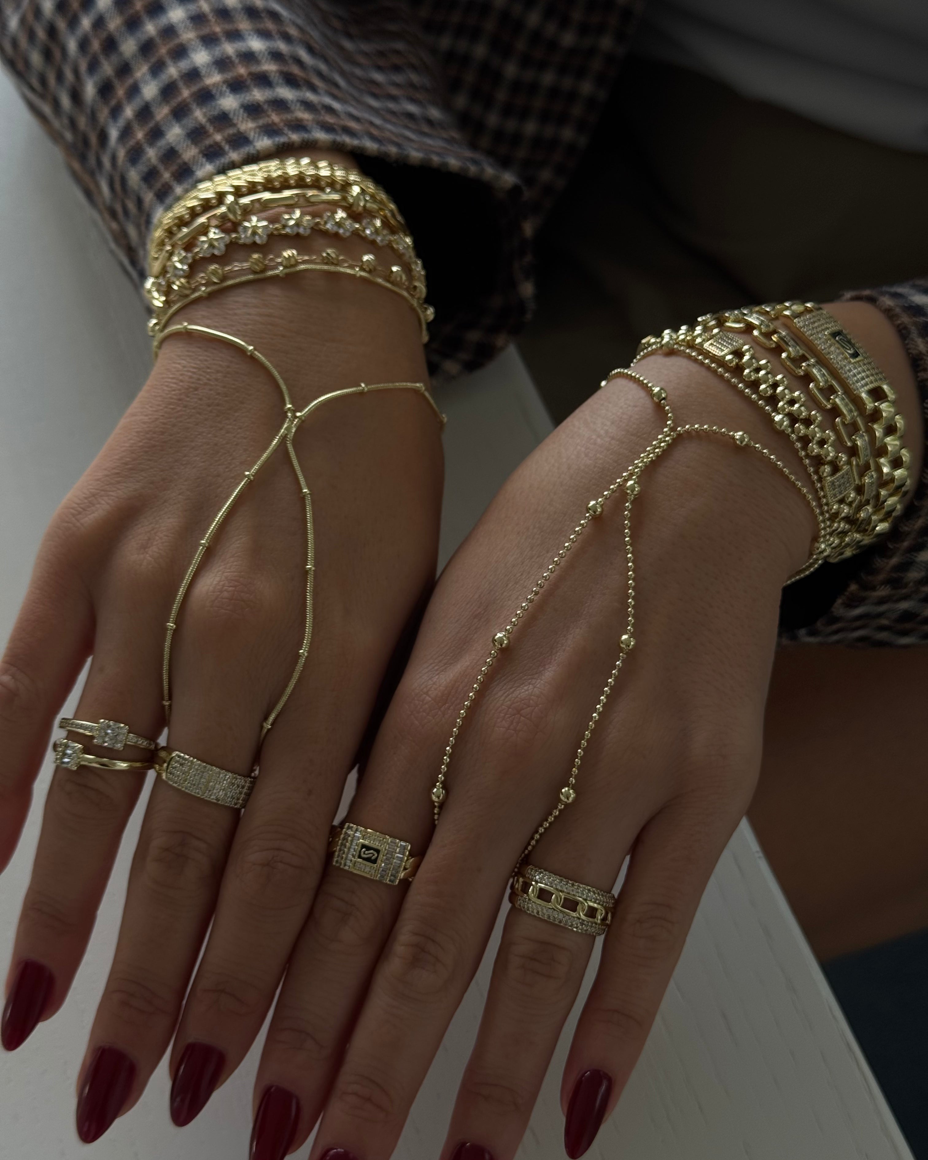 Hand Chain VIP Topcuk -14K vergoldet