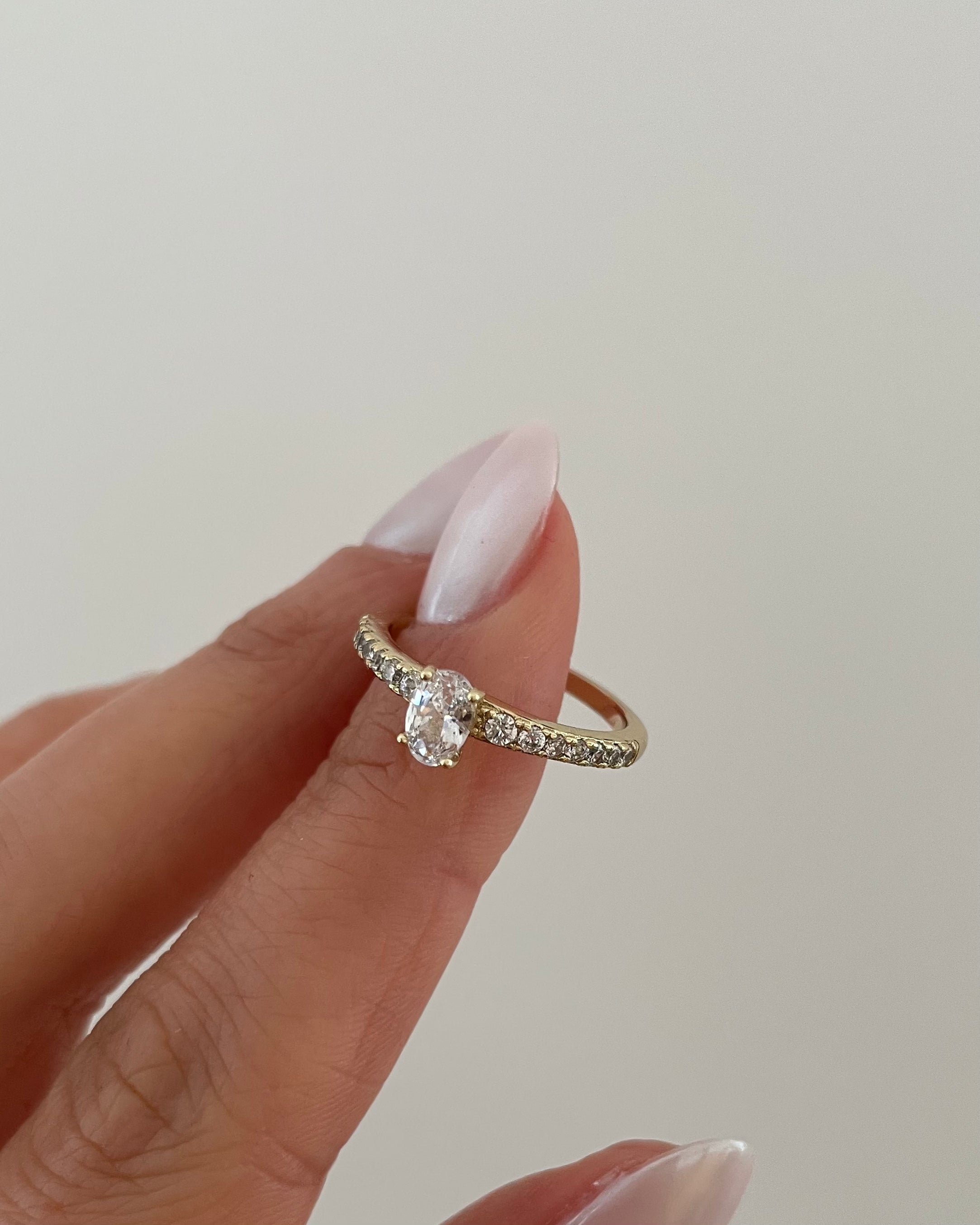 Ring VIP Brillant Drop -14K vergoldet