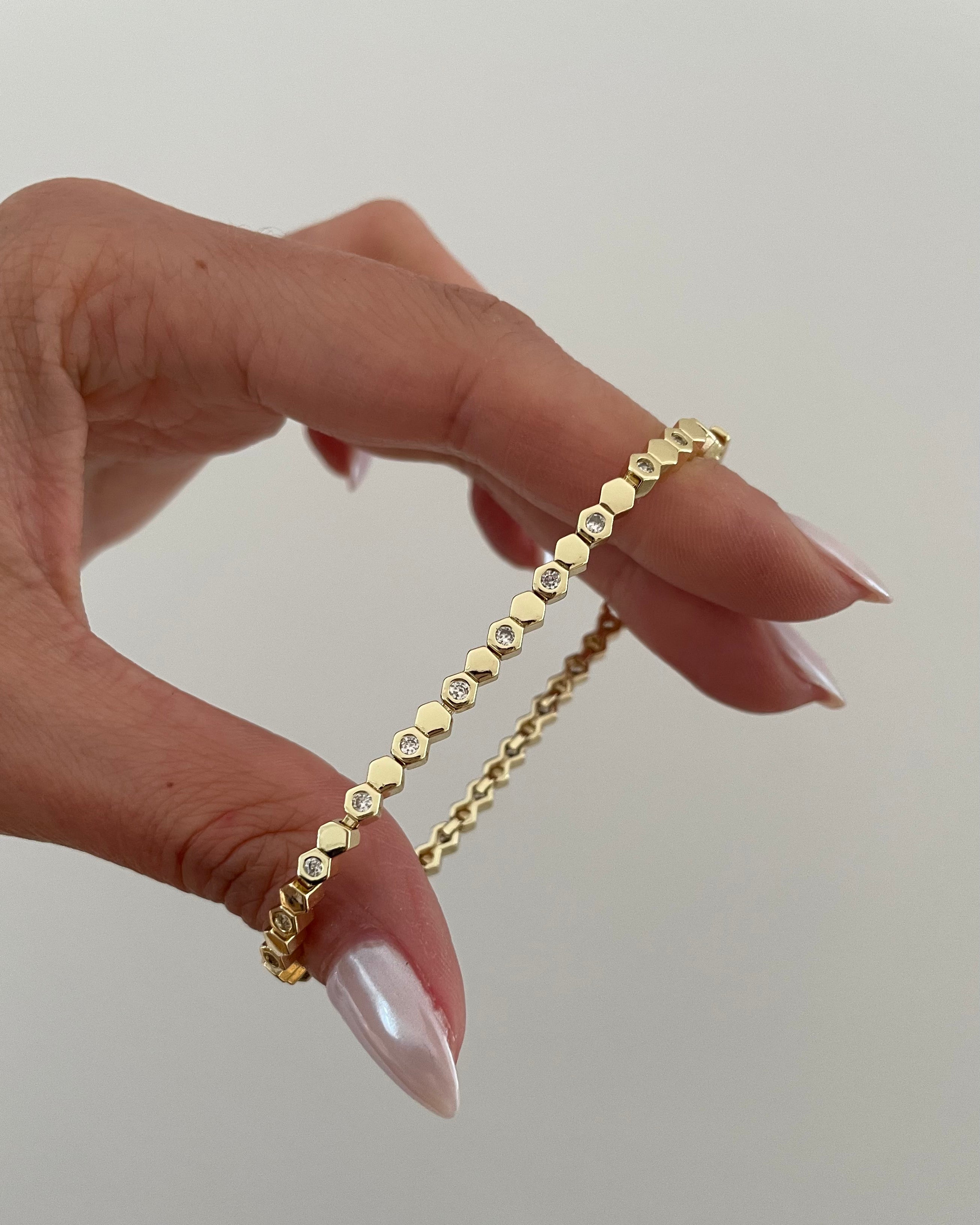 Armband VIP Fine Petek -14K vergoldet