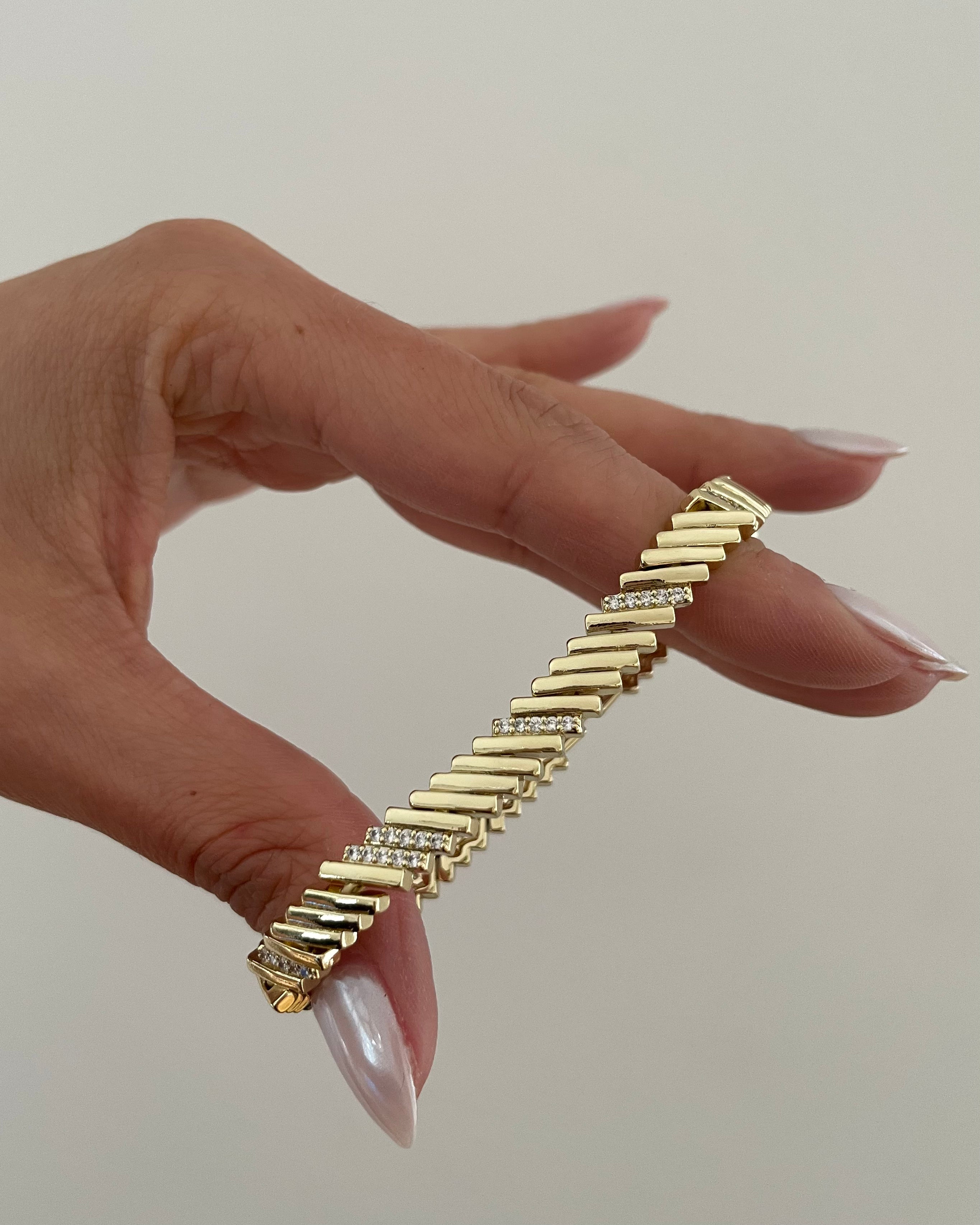 Armband VIP Zack Line -14K vergoldet