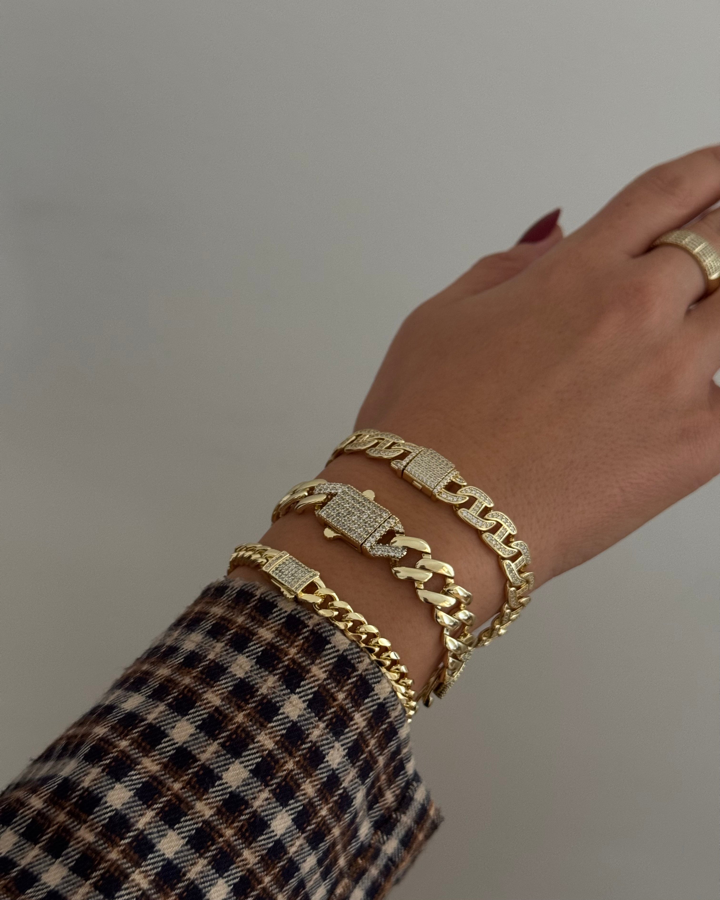 Armband VIP Gurmet DD -14K vergoldet