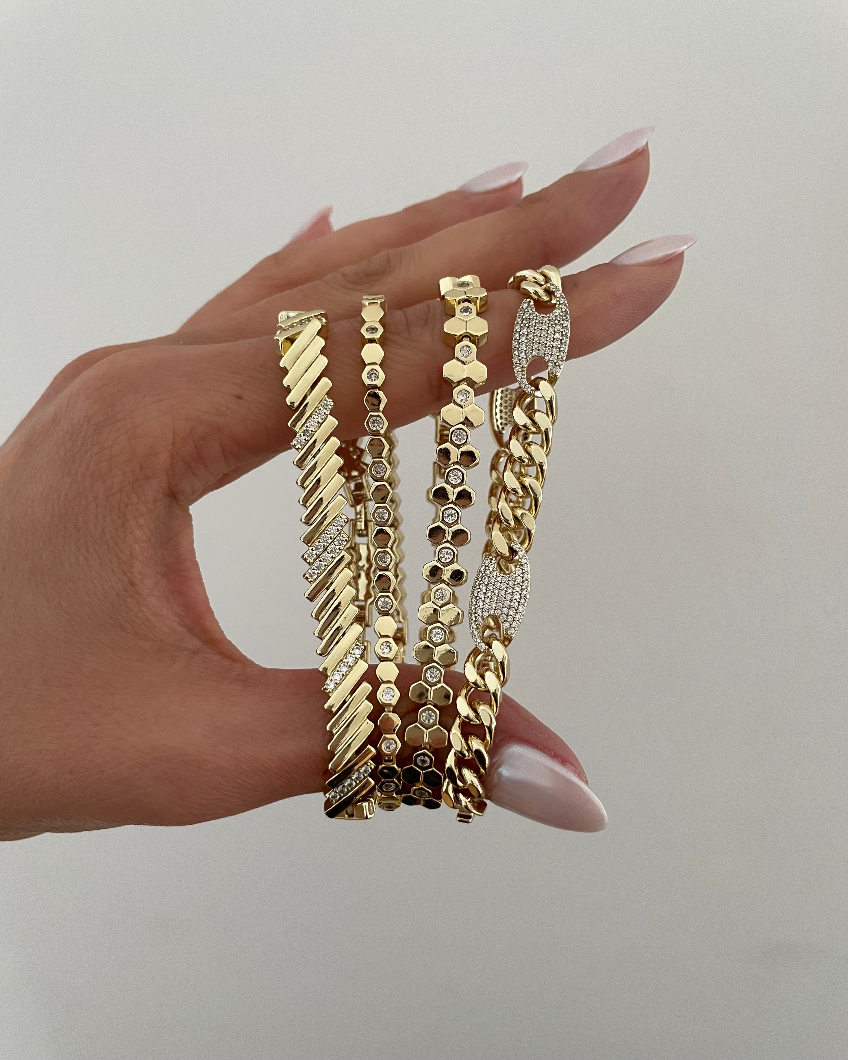 Armband VIP Zack Line -14K vergoldet