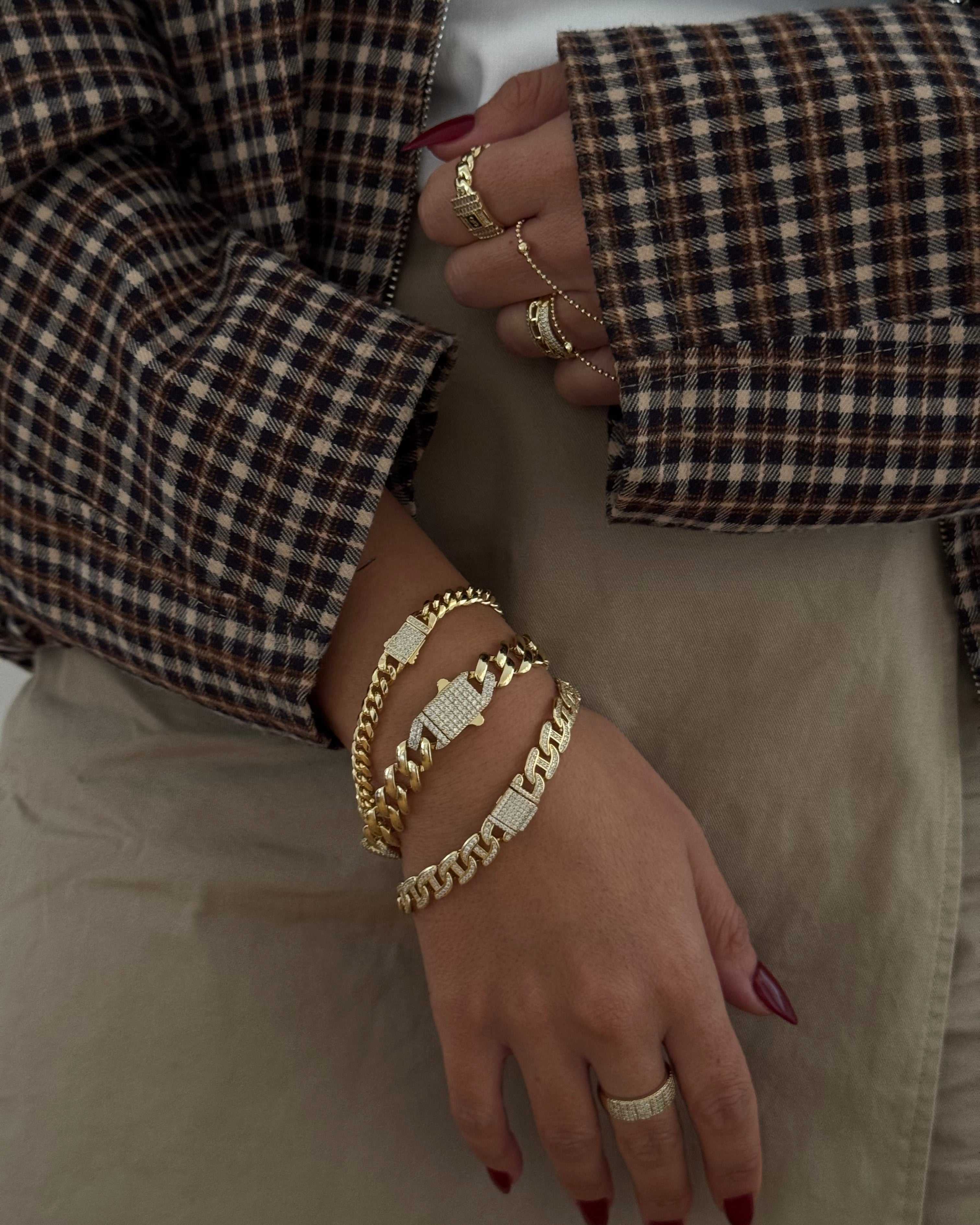 Armband VIP Gurmet DD -14K vergoldet