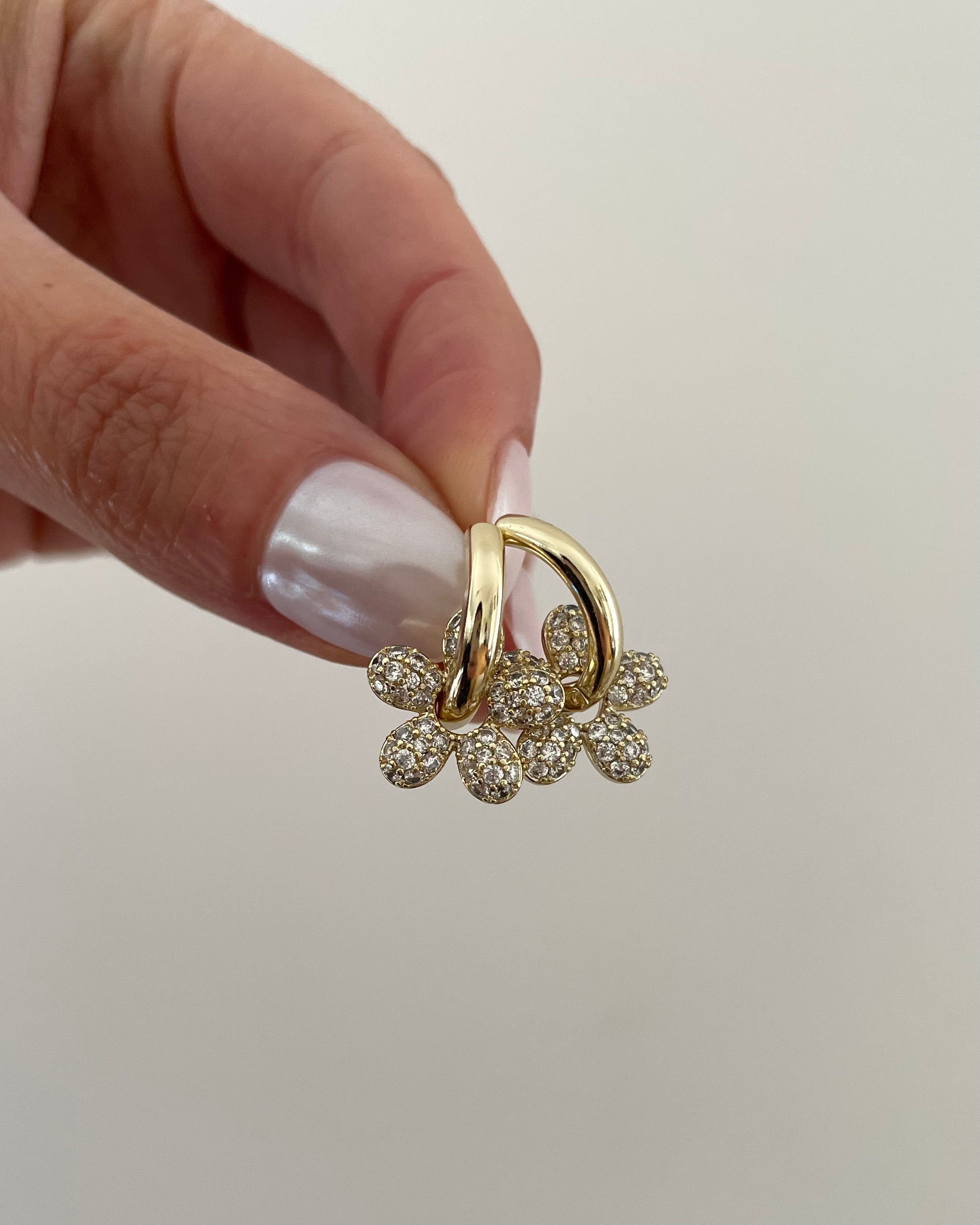 Creolen VIP Flora -14K vergoldet