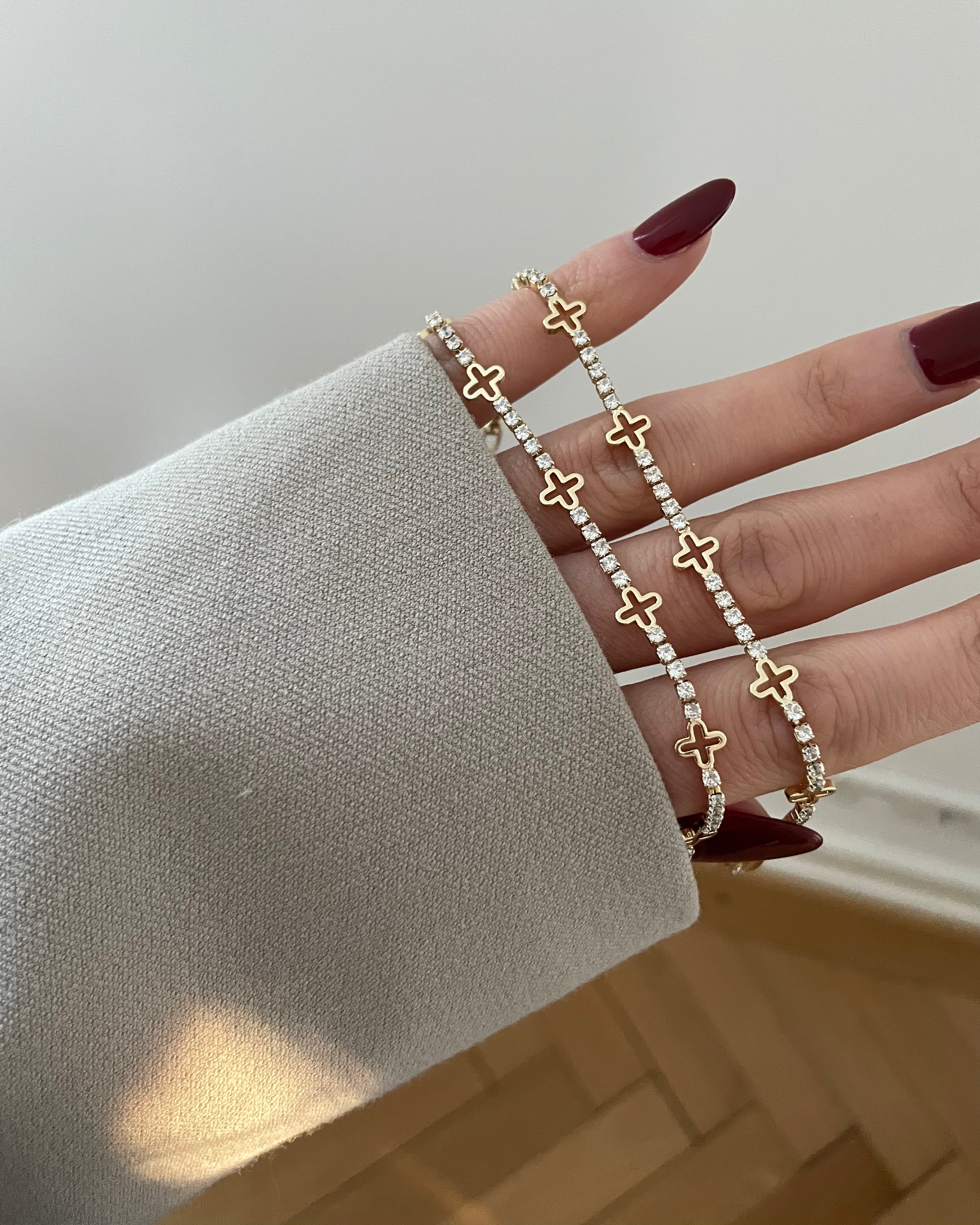 Armband VIP Shine Clover - 14K vergoldet