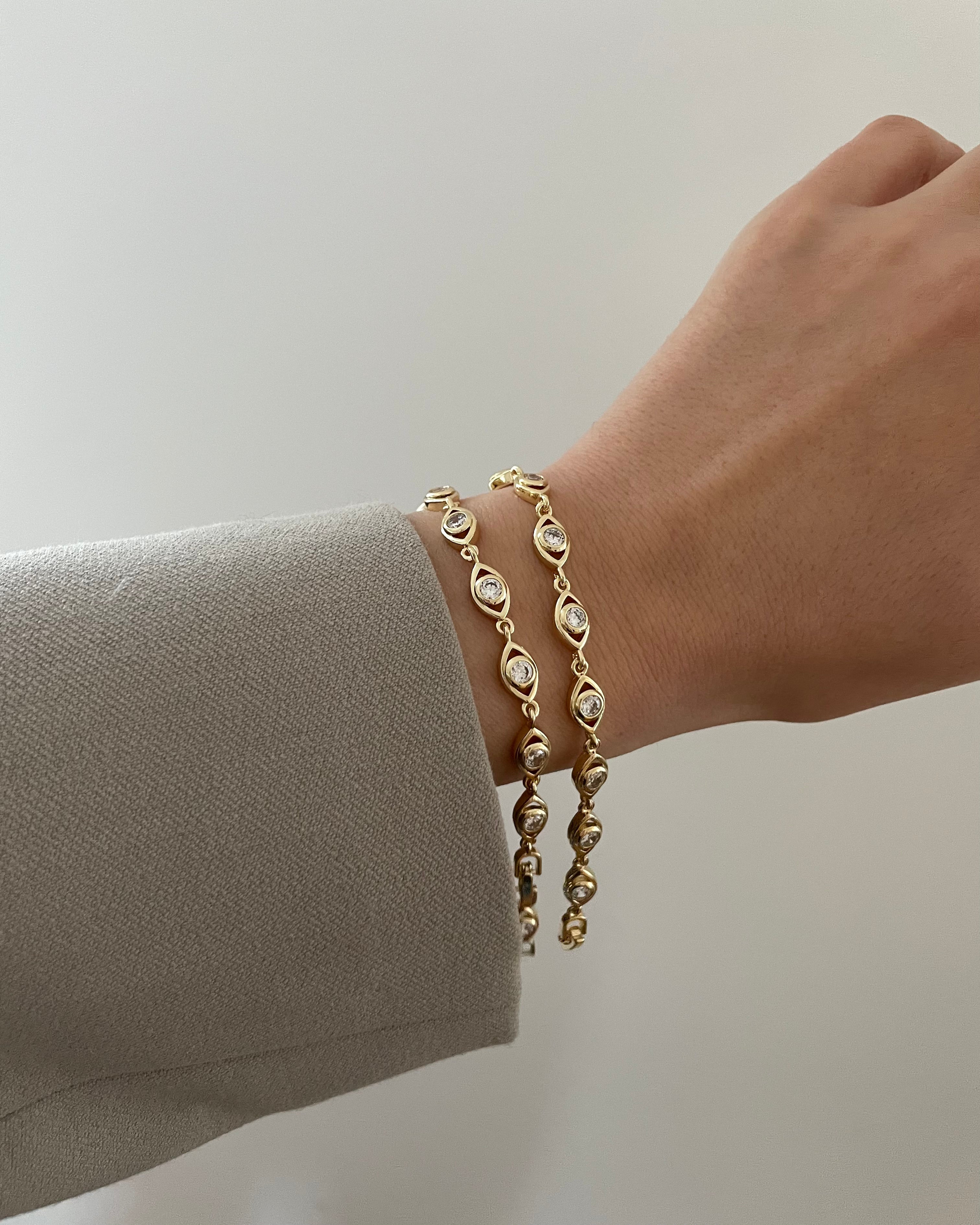 Armband VIP Eye - 14K vergoldet