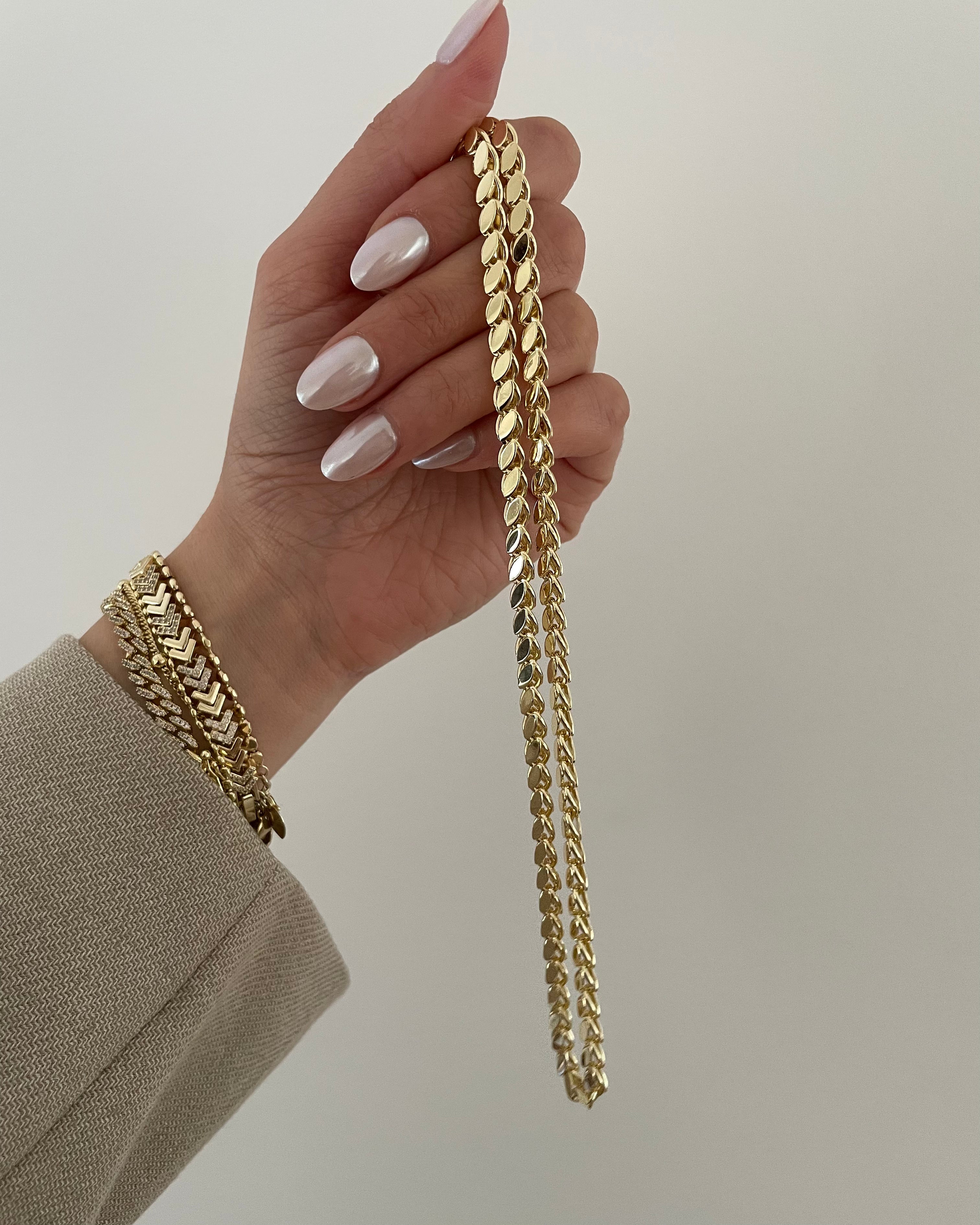 Kette VIP Arpa-14K vergoldet