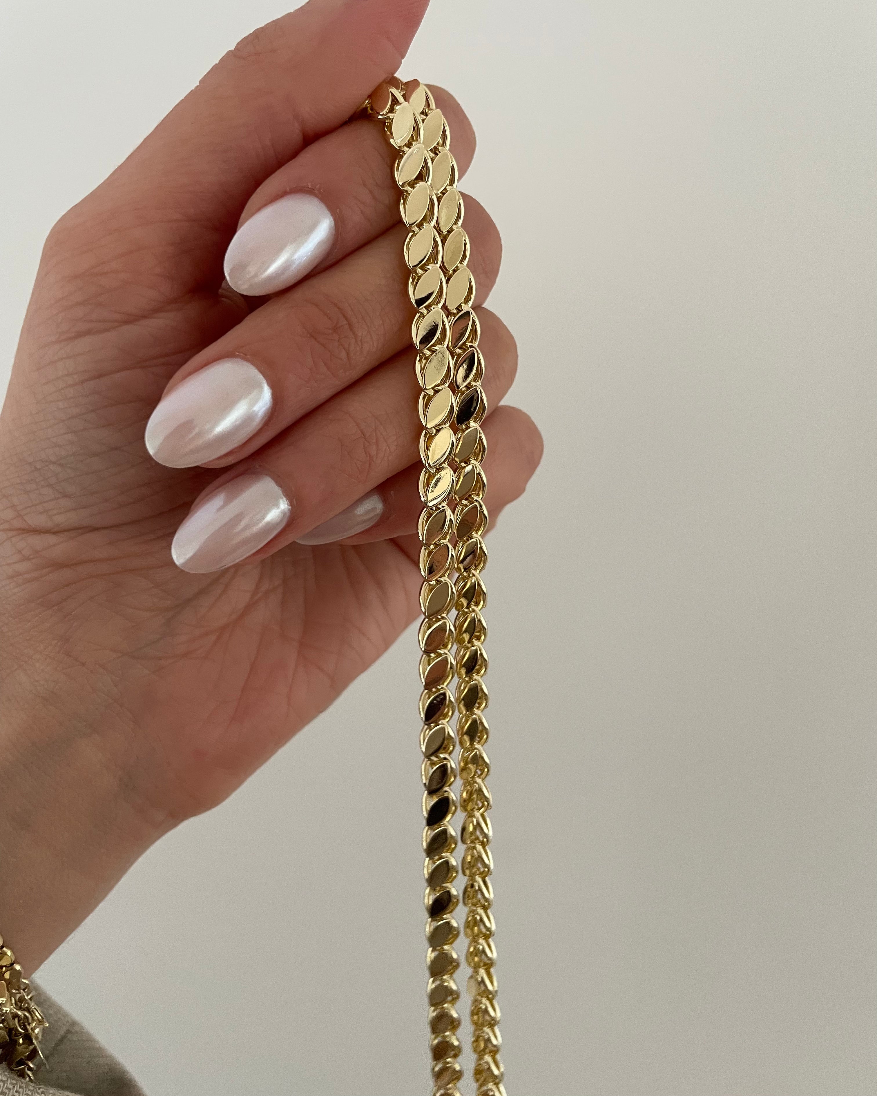 Kette VIP Arpa-14K vergoldet