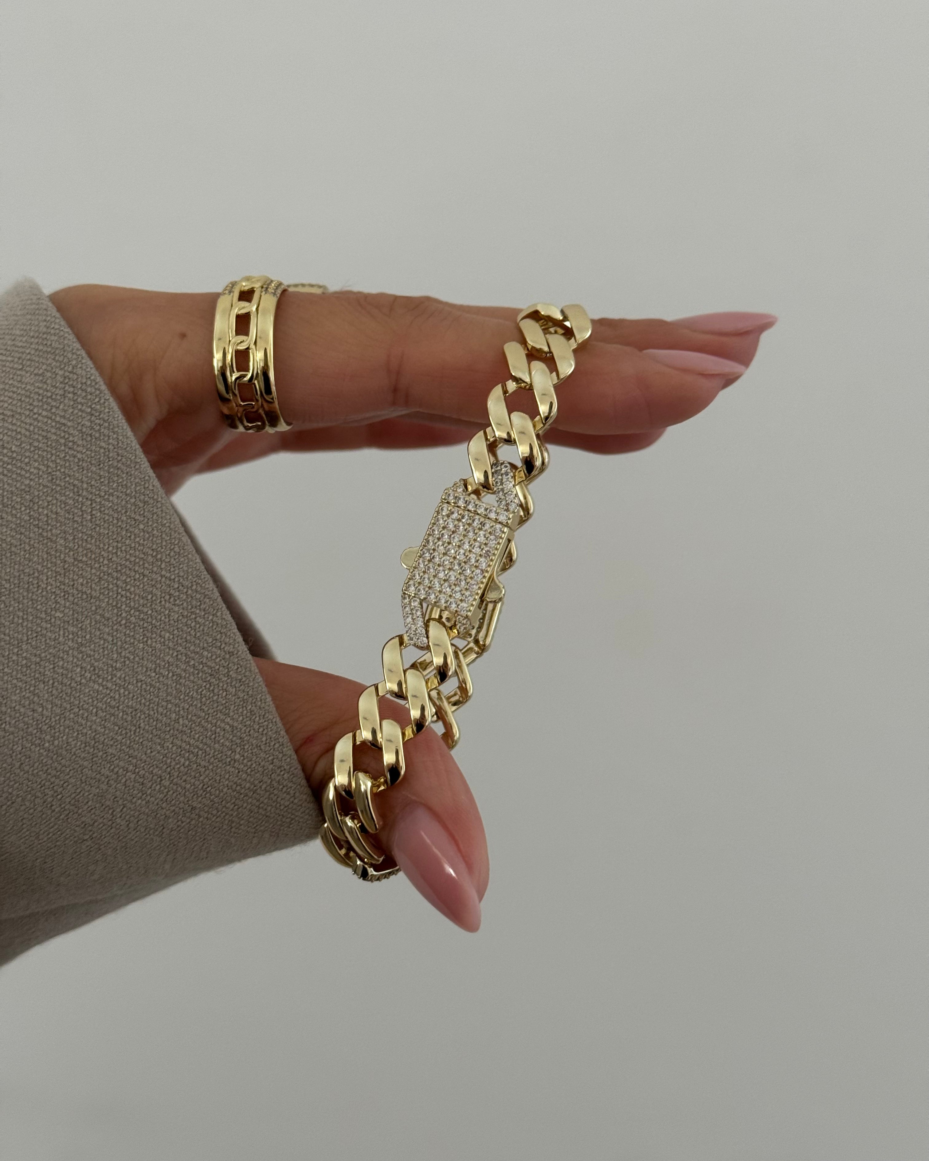 Armband VIP Gurmet Endless -14K vergoldet