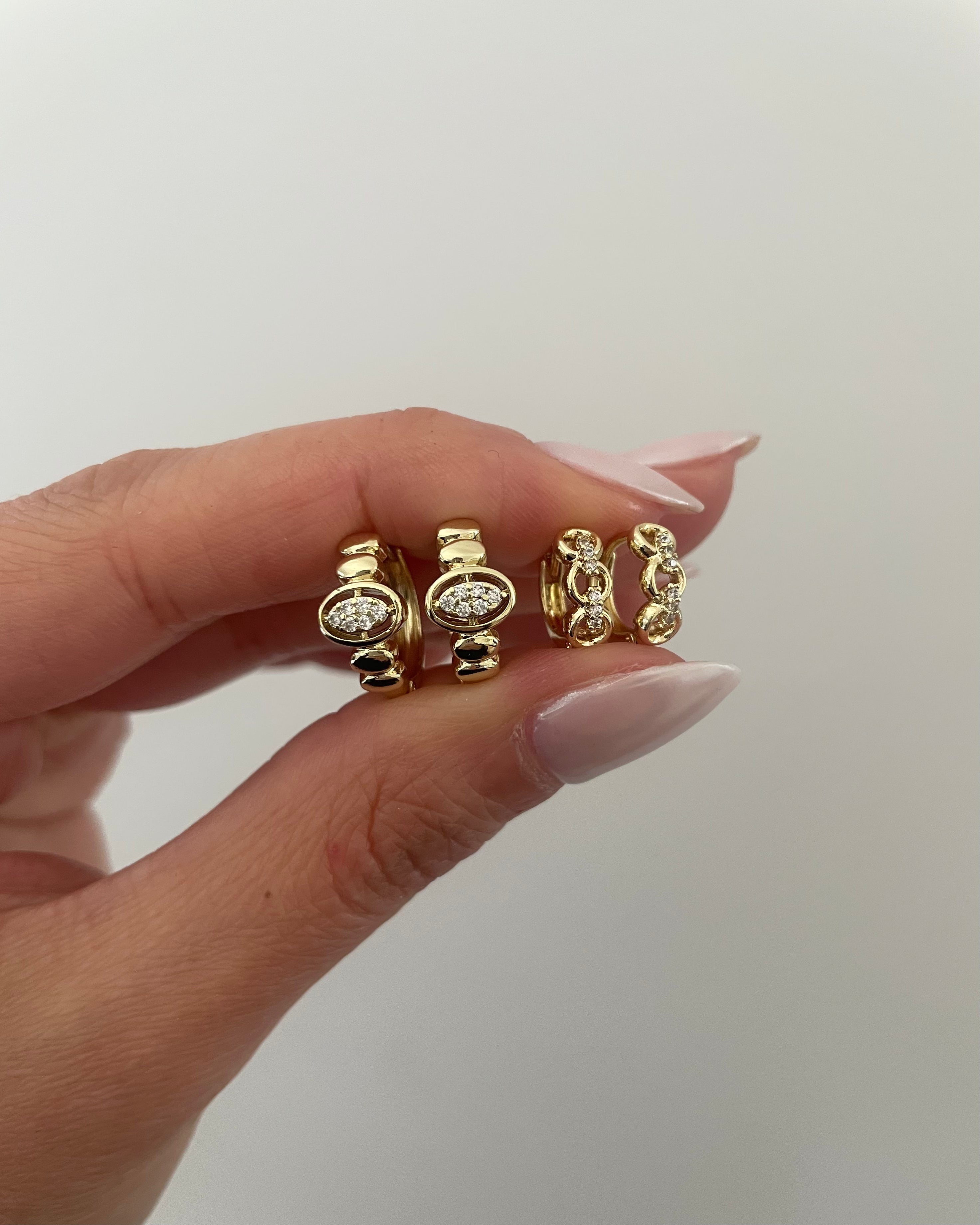 Creolen VIP Oval Drop -14K vergoldet