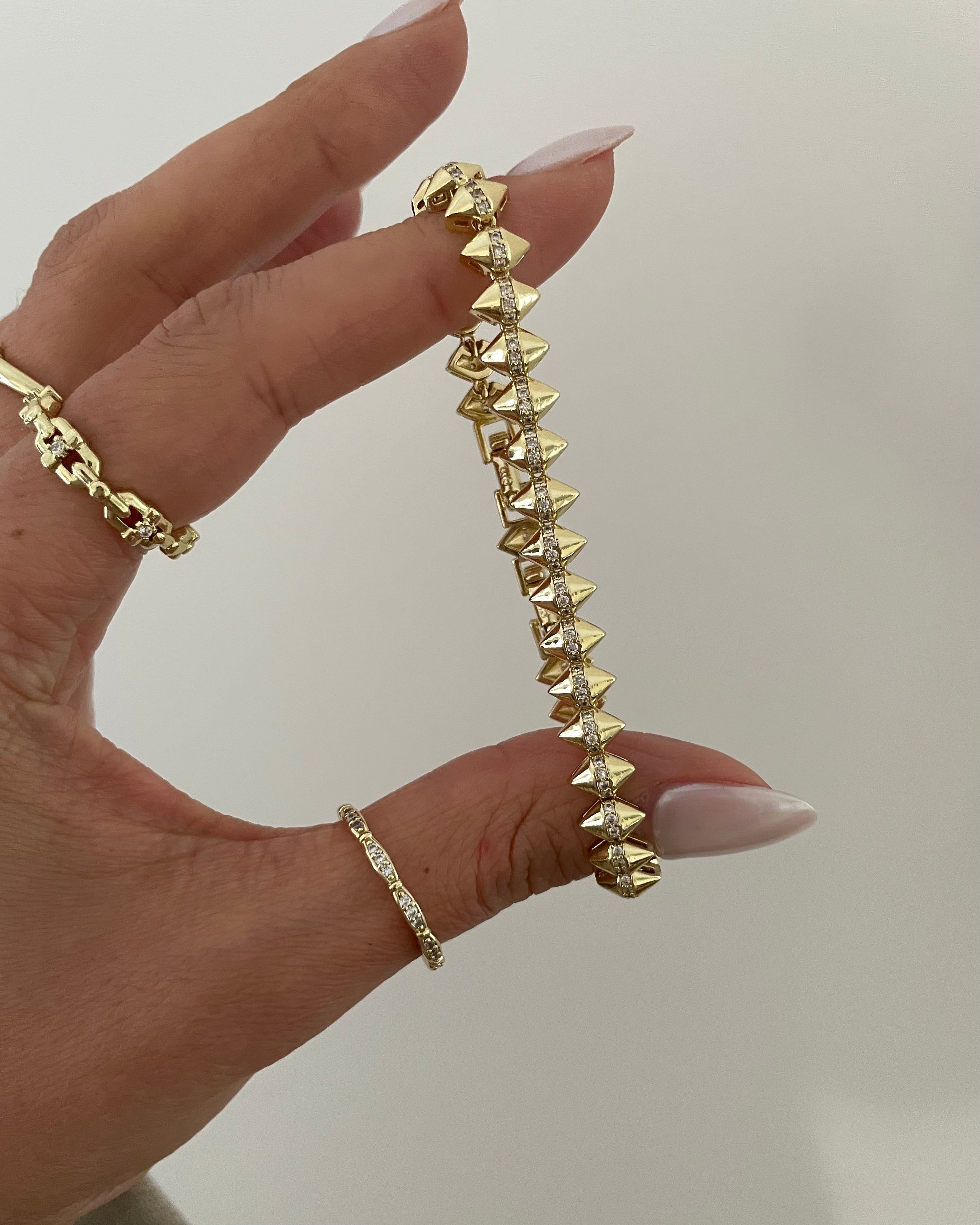 Armband VIP Sharp -14K vergoldet