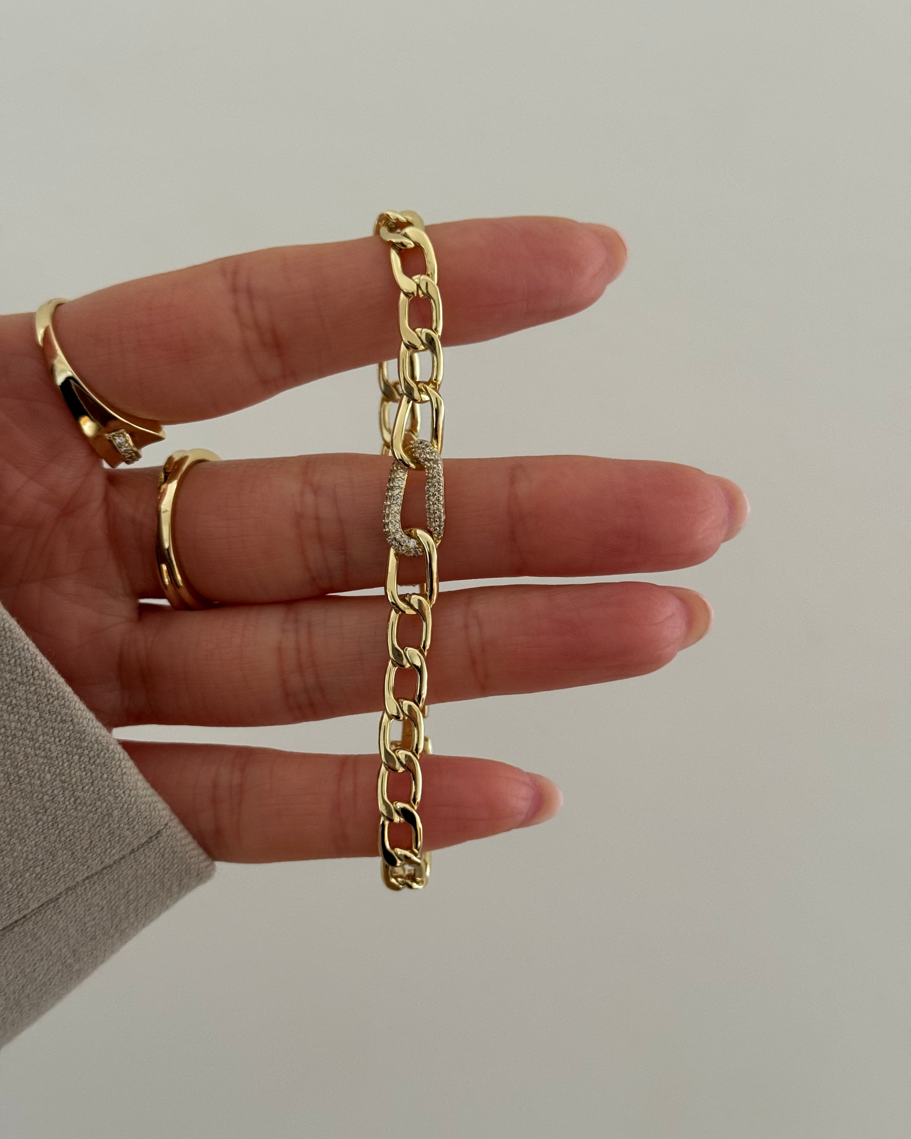 Armband VIP Chain Halka -14K vegoldet