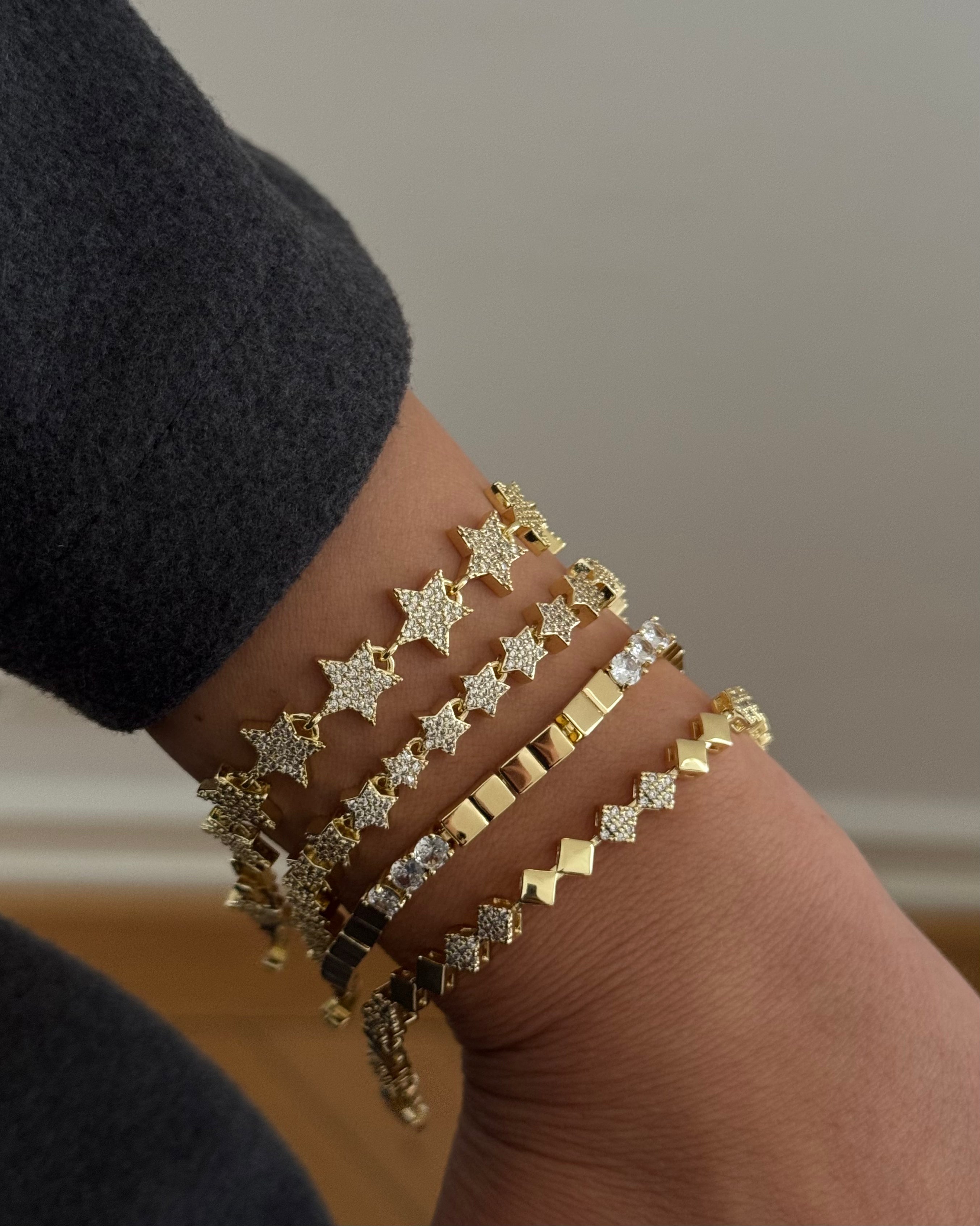 Armband VIP Cubic Shiny -14K vergoldet