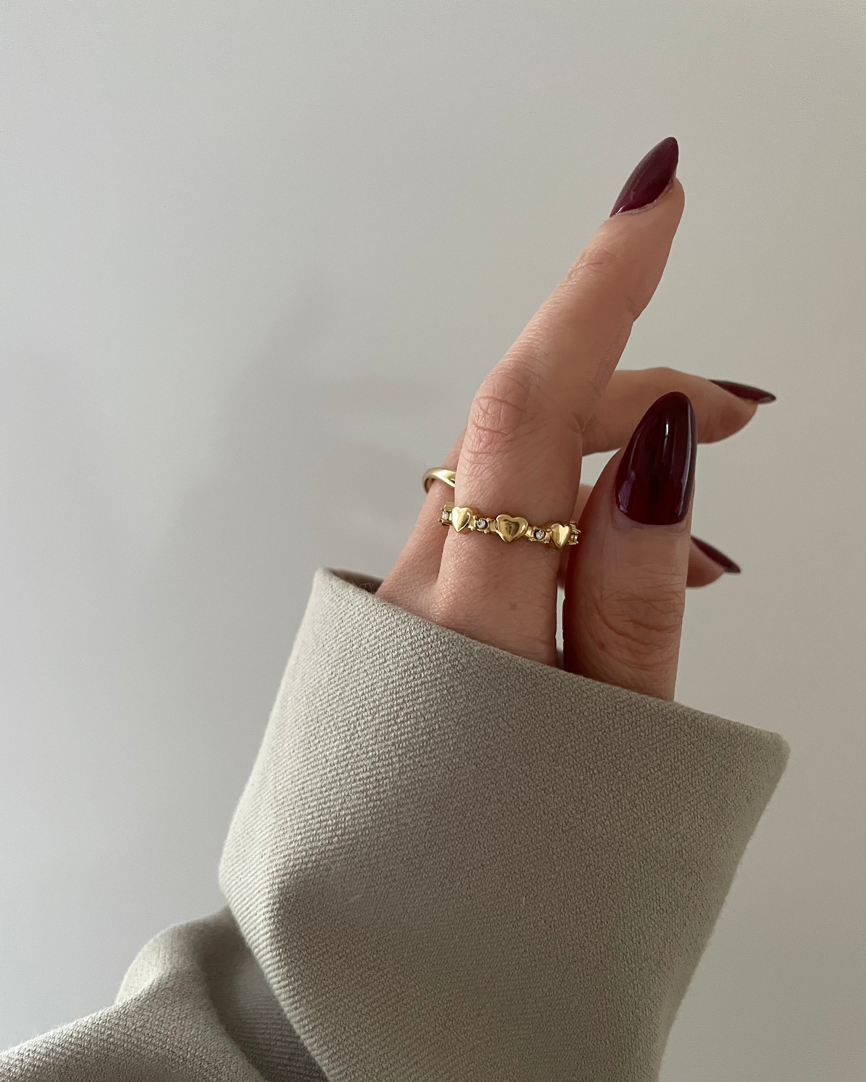 Ring Heart Shiny - 18K vergoldet