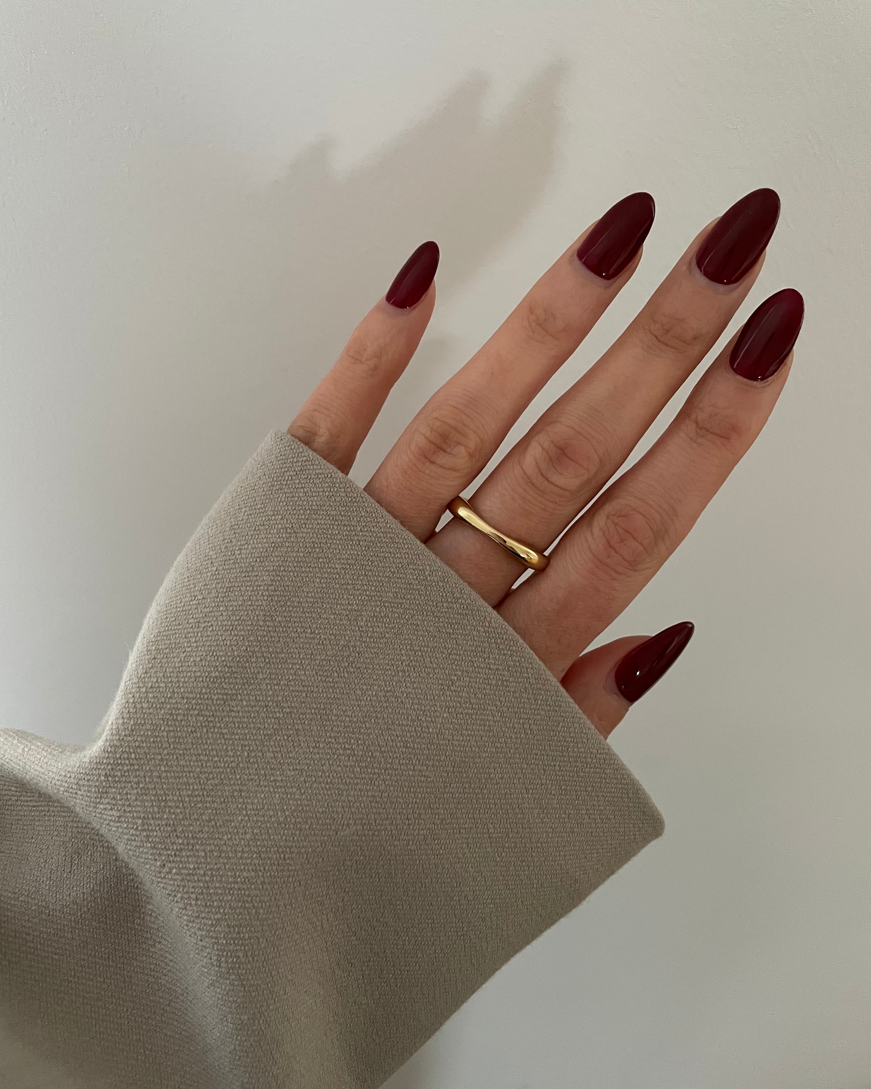 Ring Fine Wave -18K vergoldet