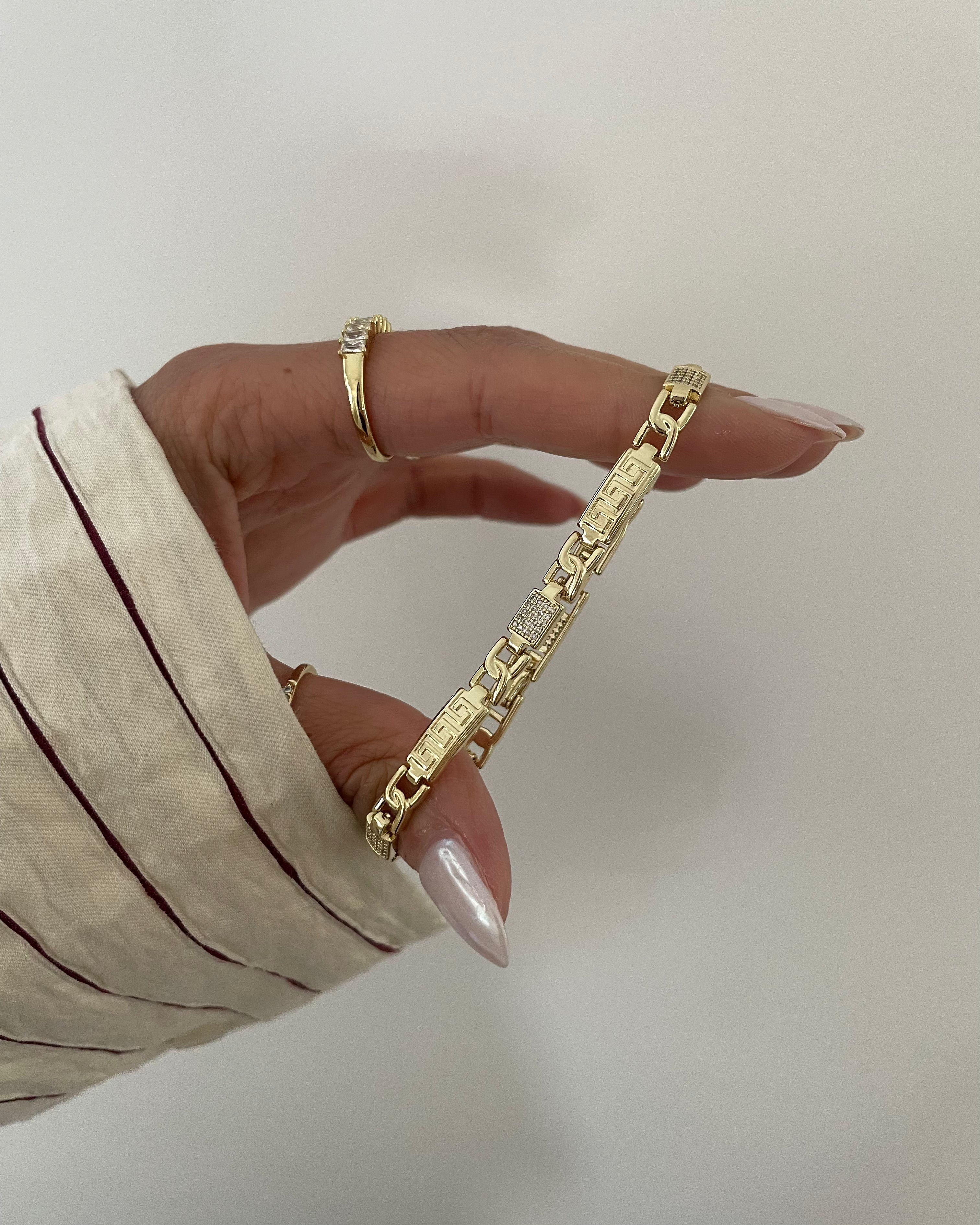 Armband VIP Golden Maze -14K vergoldet