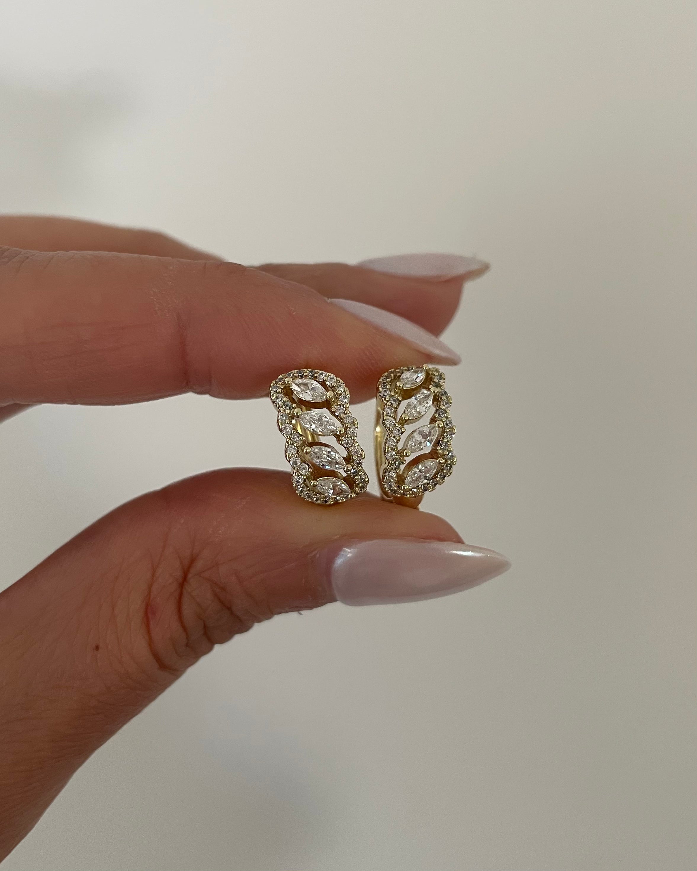 Creolen VIP Liana Drop -14K vergoldet
