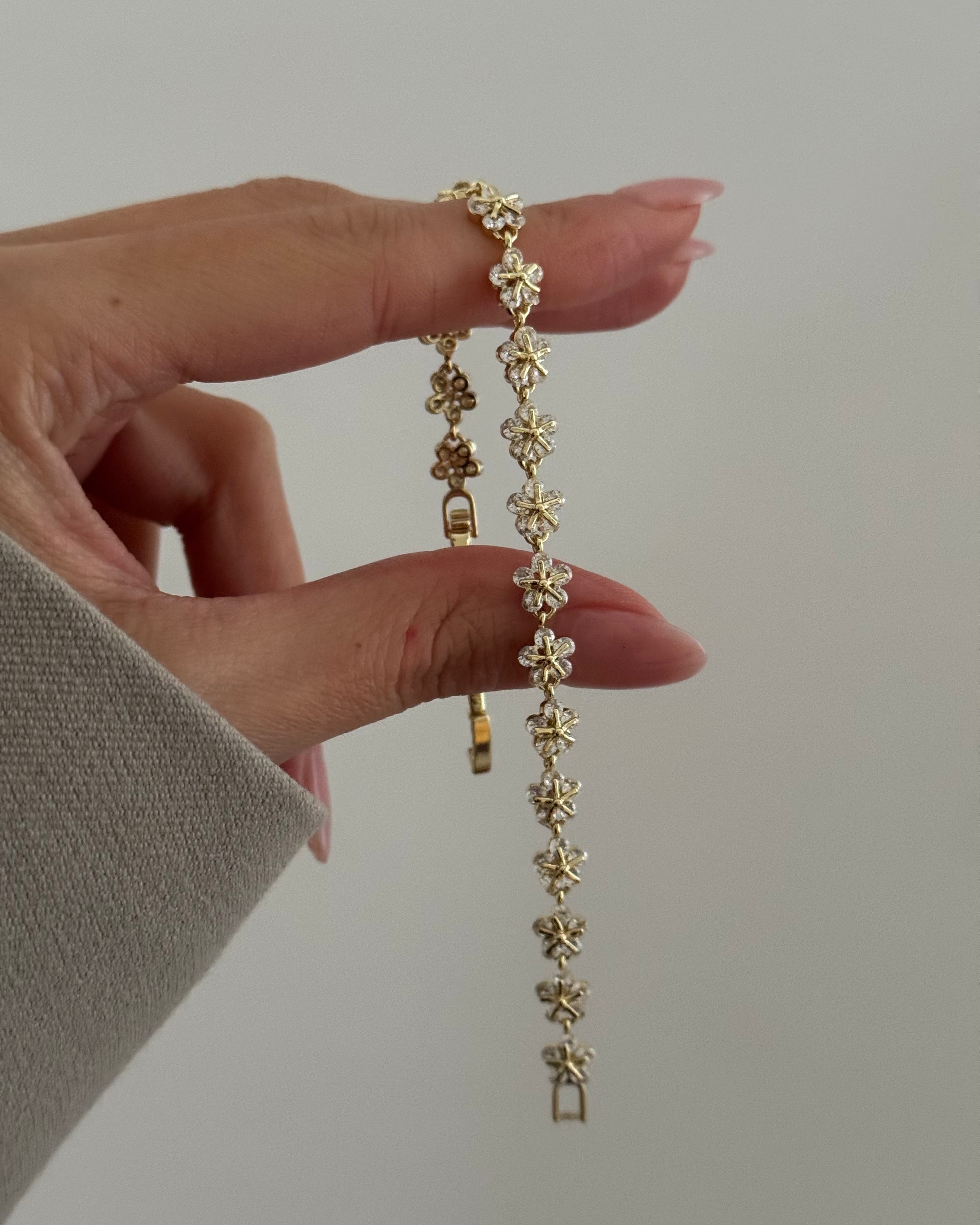 Armband VIP Lux Flower -14K vergoldet