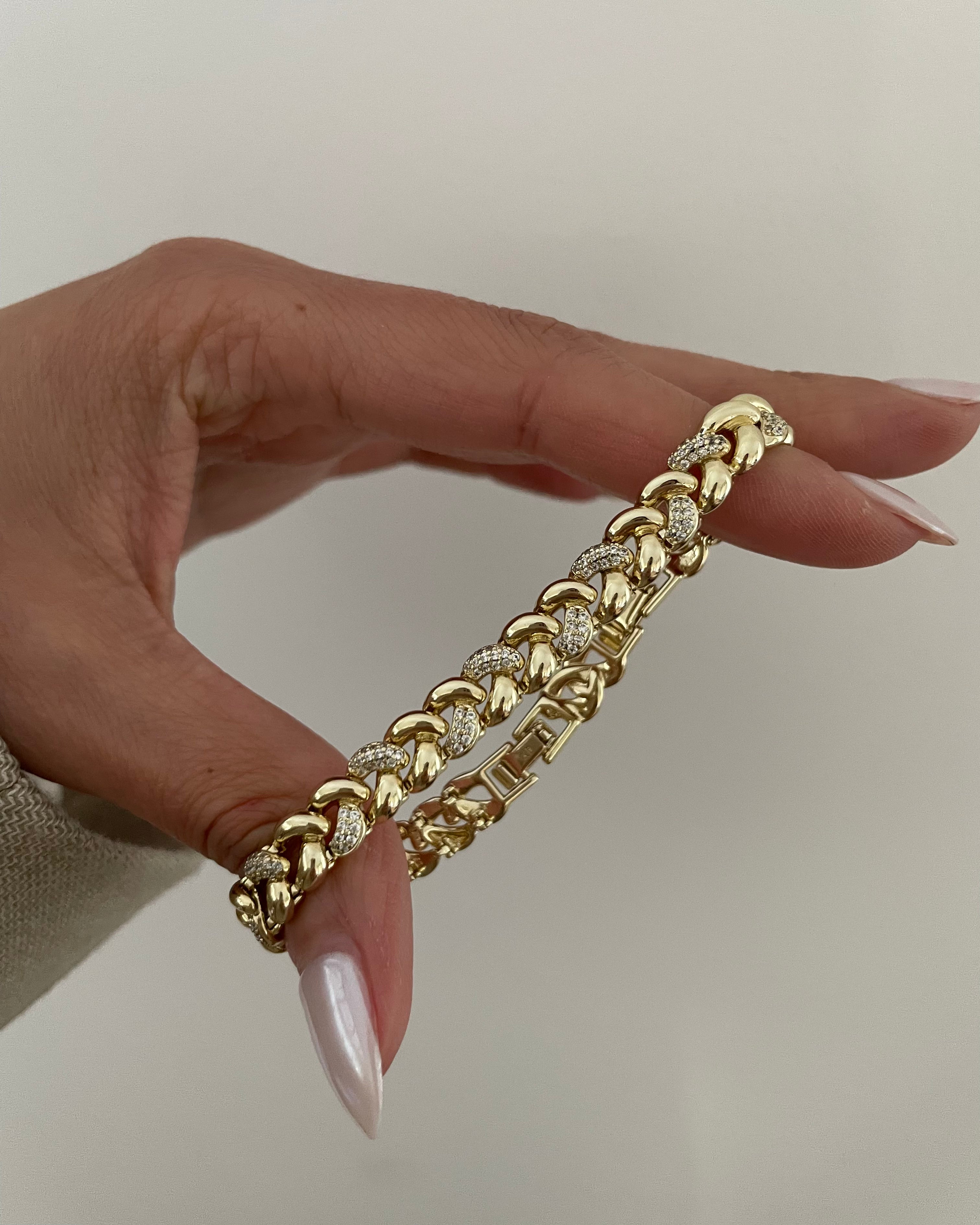 Armband VIP Droped -14K vergoldet
