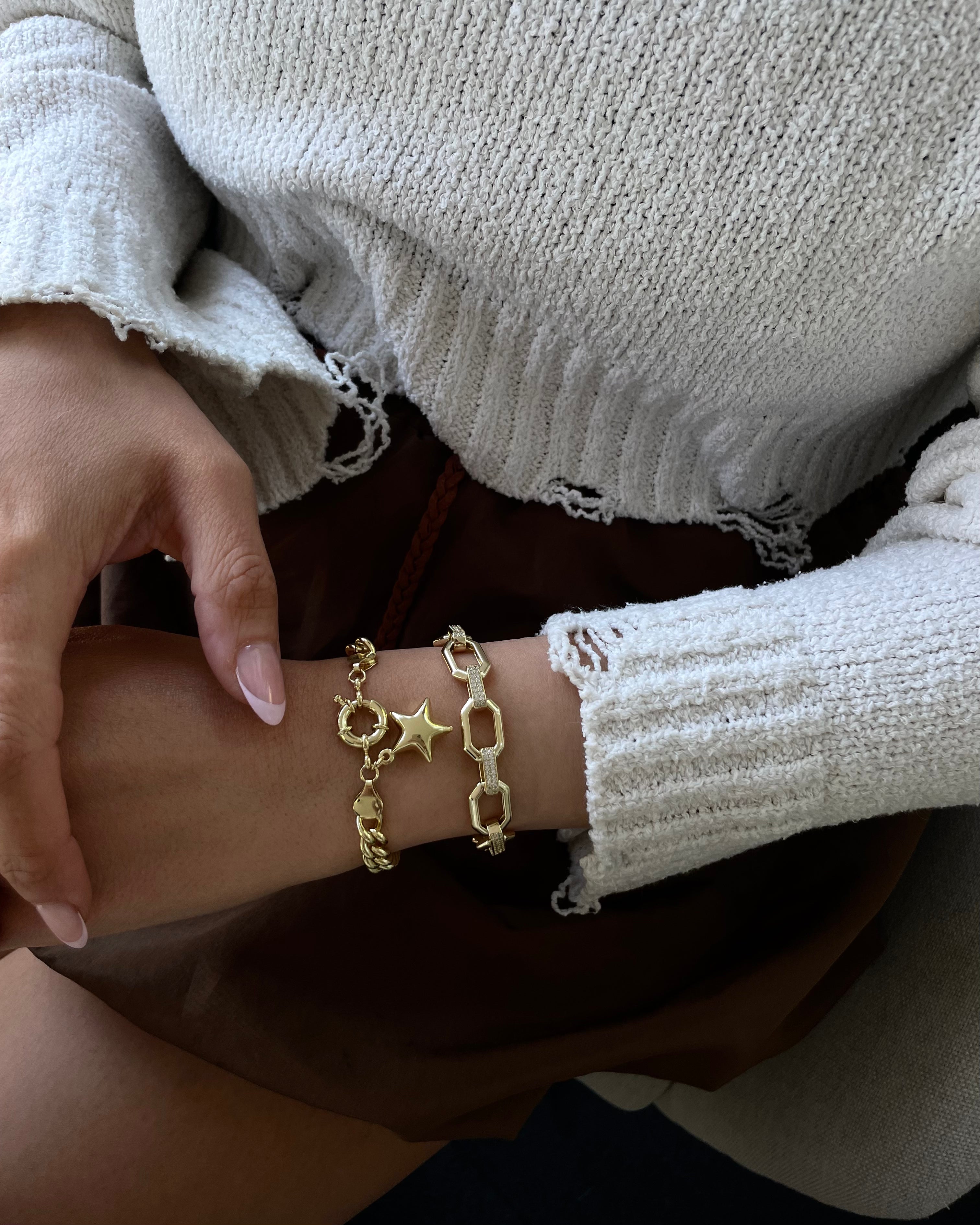 Armband VIP Golden Chain Cubic -14K vergoldet
