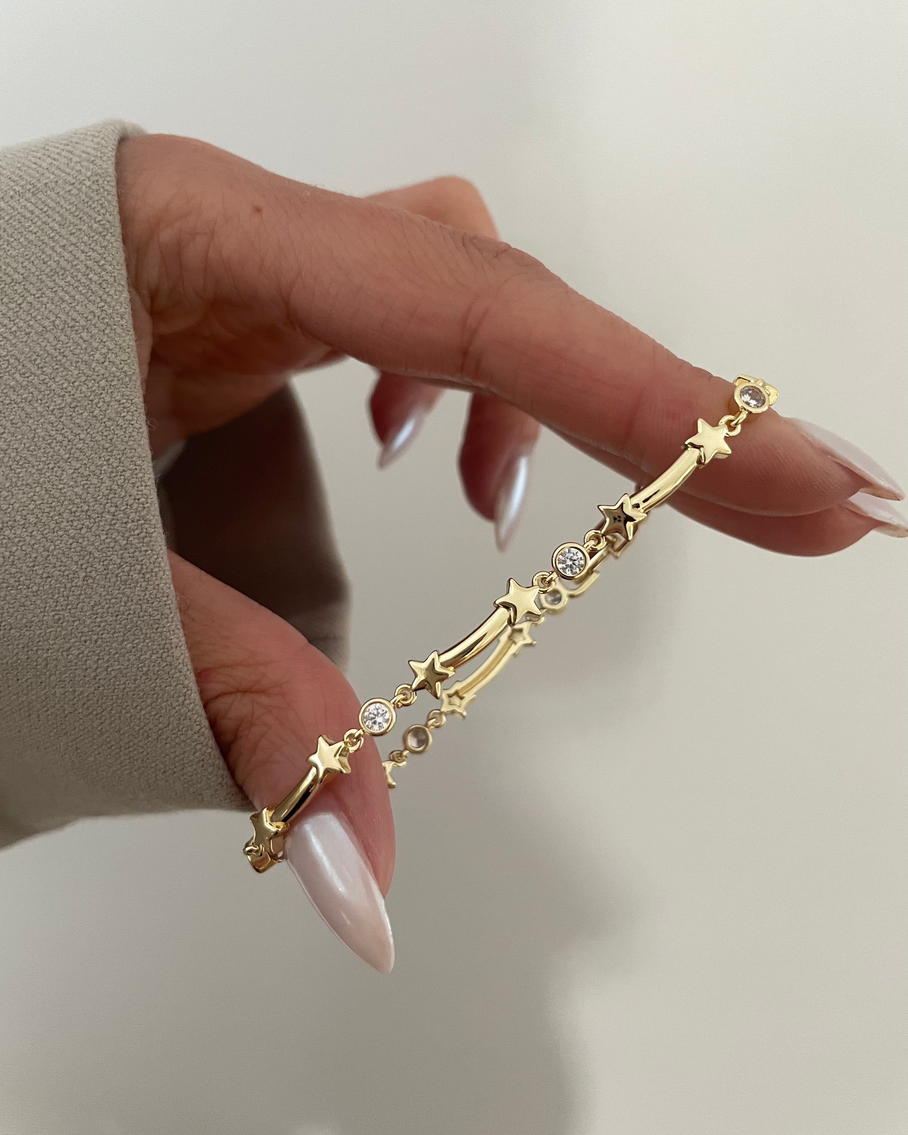 Armband VIP Line Star -14K vergoldet