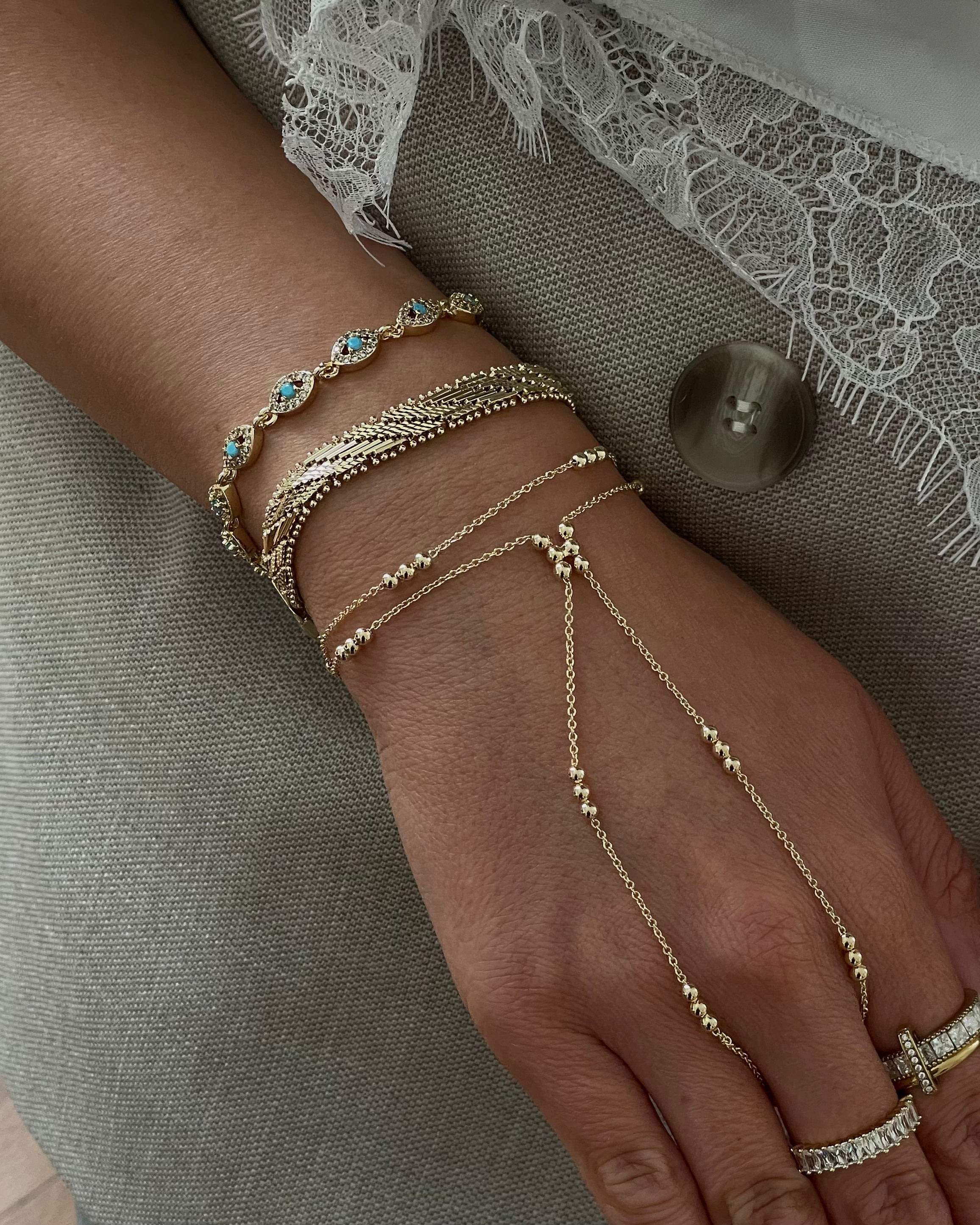 Armband VIP Chic Luxe -14K vergoldet