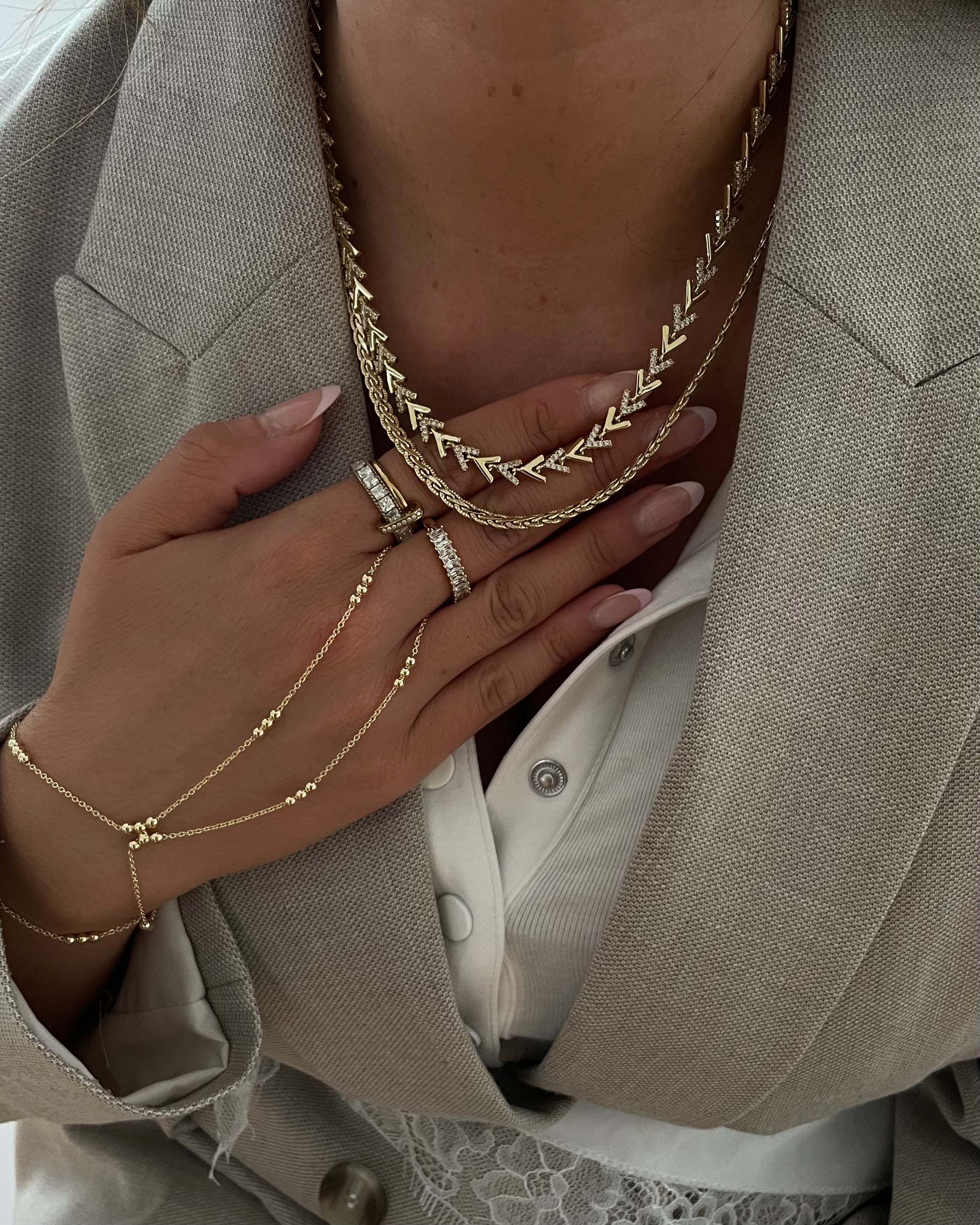 Kette VIP Arrow -14K vergoldet
