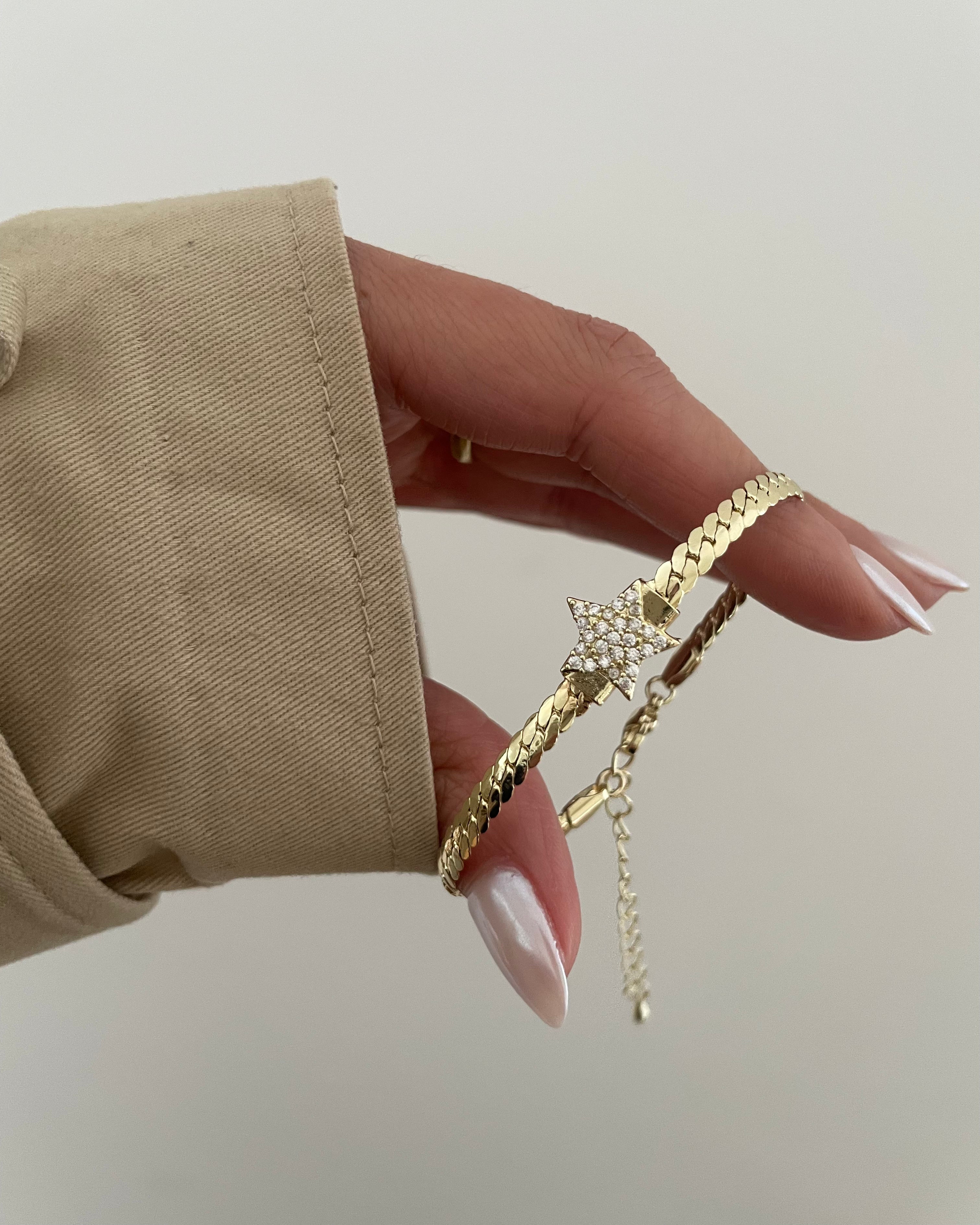 Armband VIP Chain Star -14K vergoldet