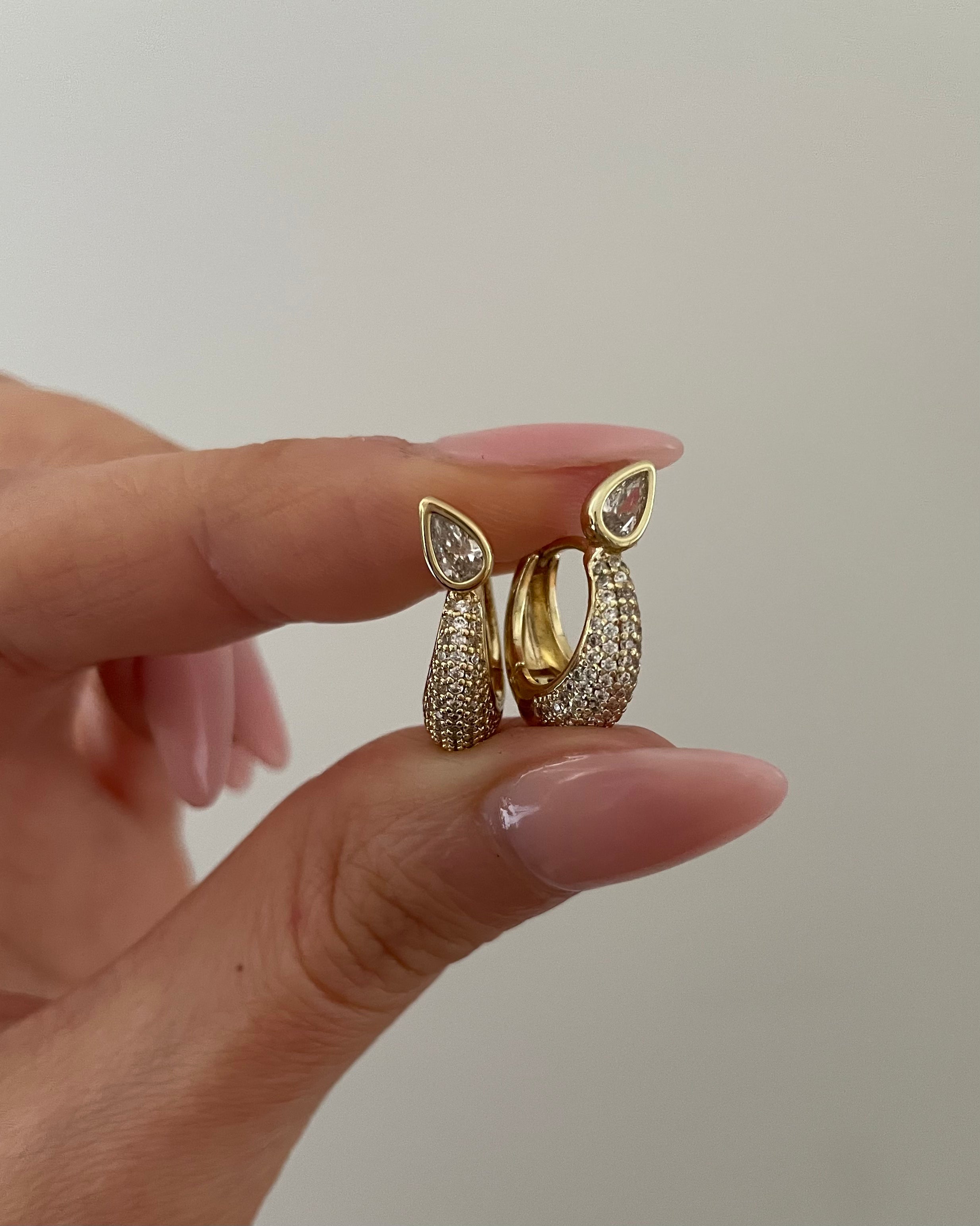 Ohrringe VIP Drop Shiny -14K vergoldet