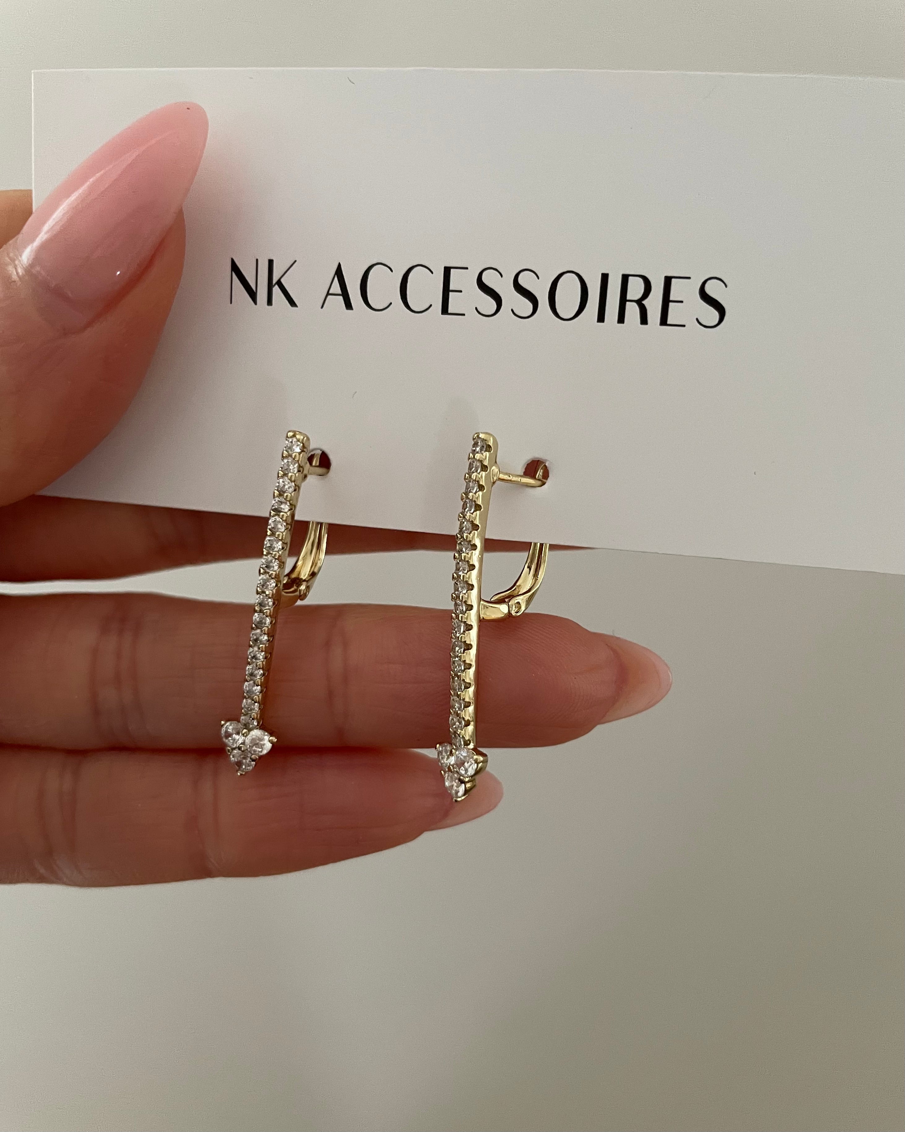 Ohrringe VIP Golden Arrow 14K vergoldet