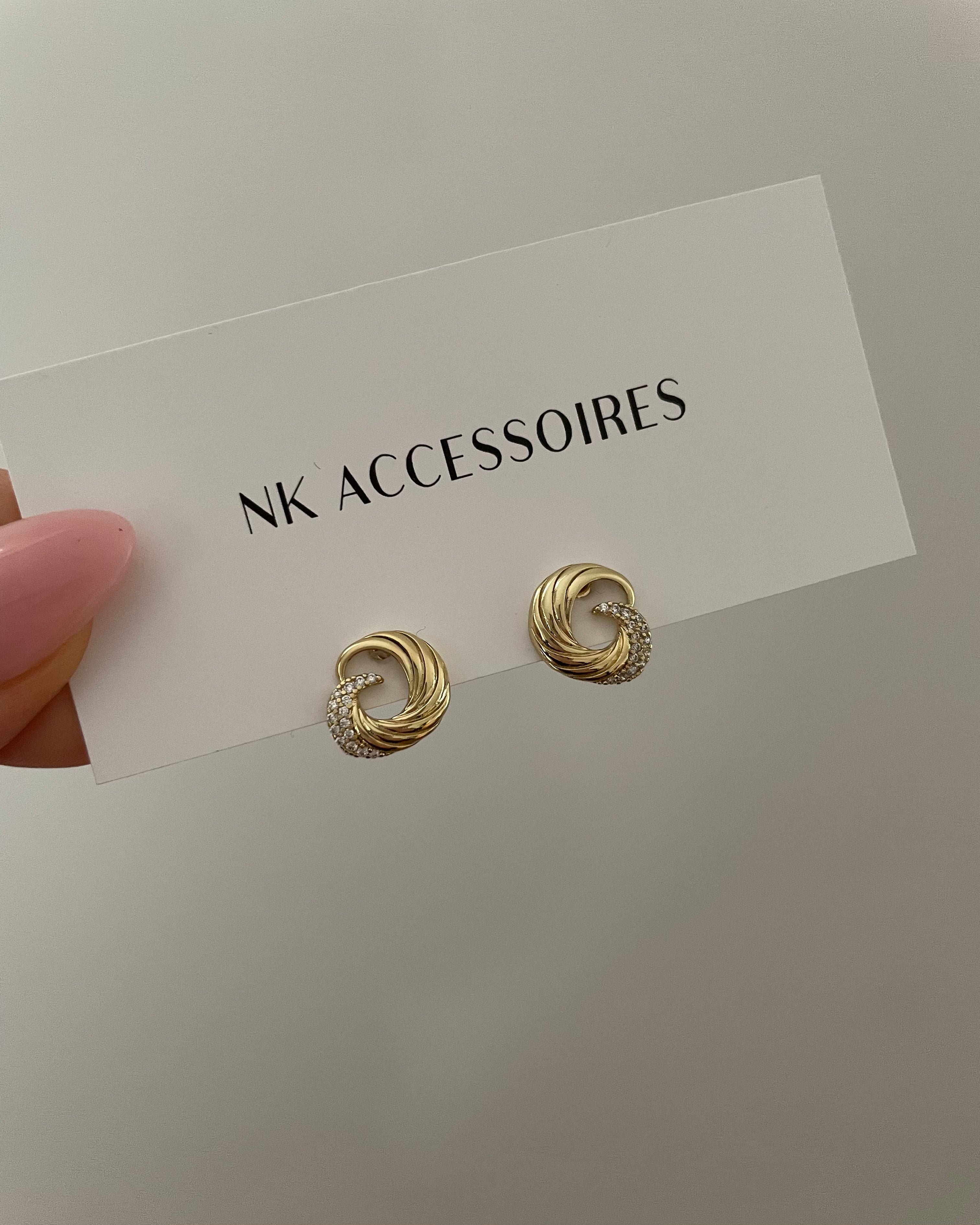 Ohrstecker VIP Elegance - 14K vergoldet