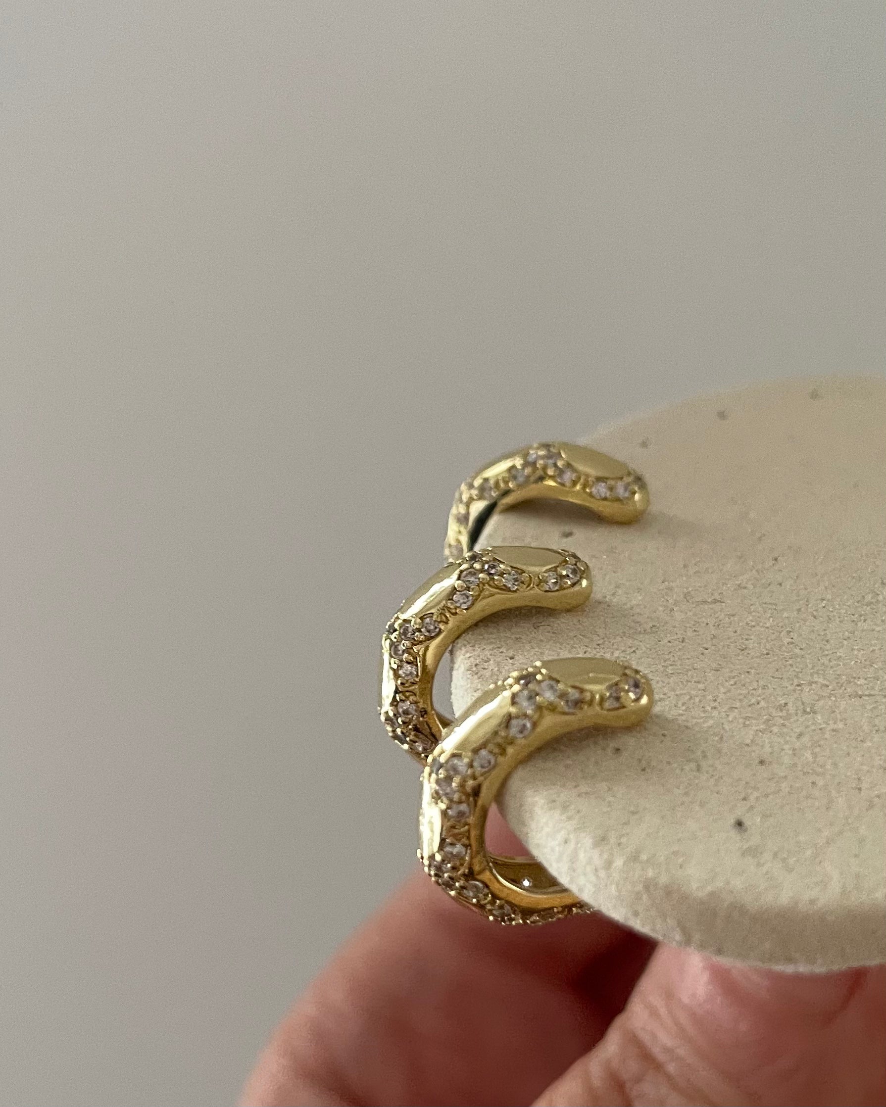 Earcuff Luxe Chic -14K vergoldet