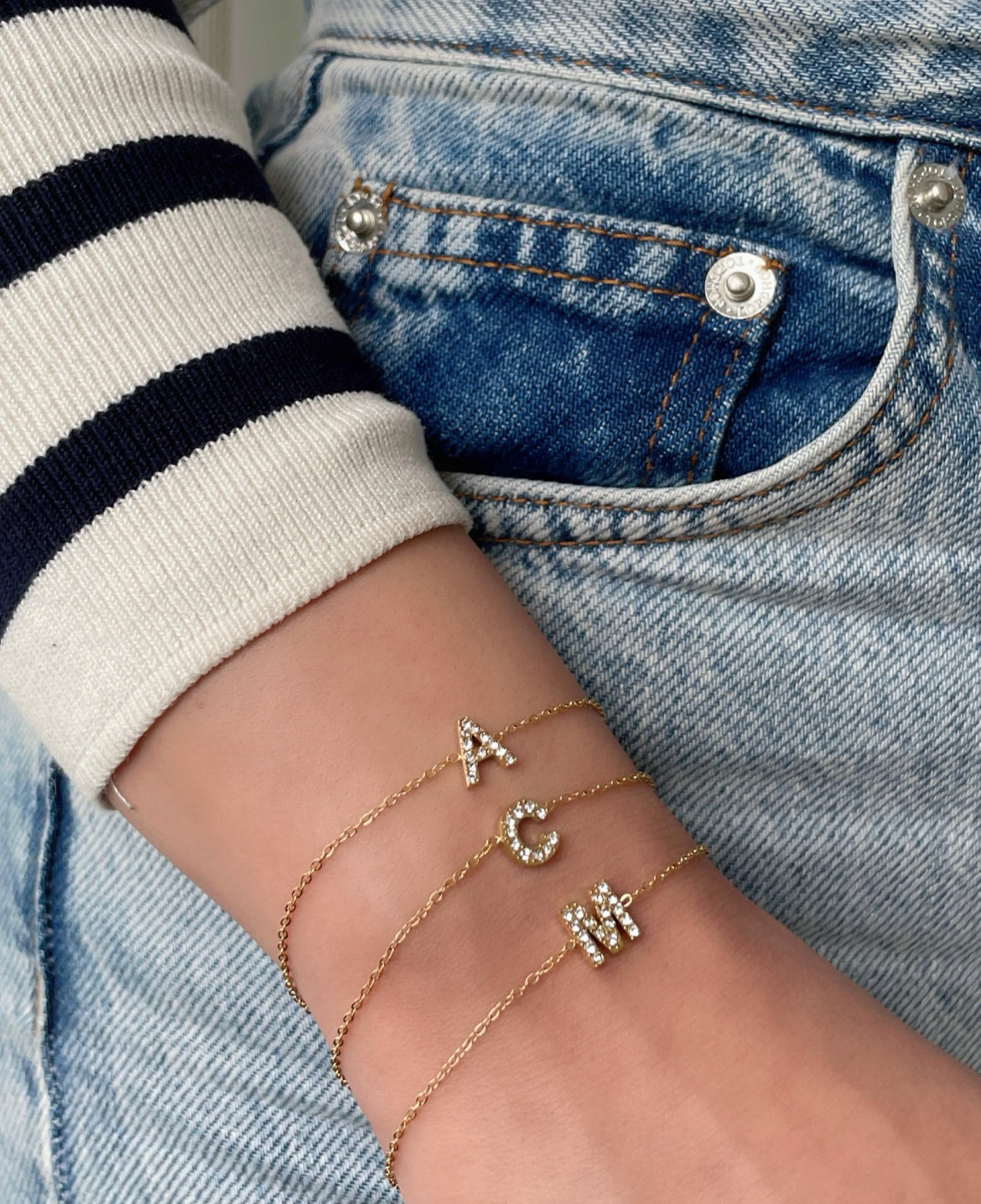 Armband Letter Shine Fine