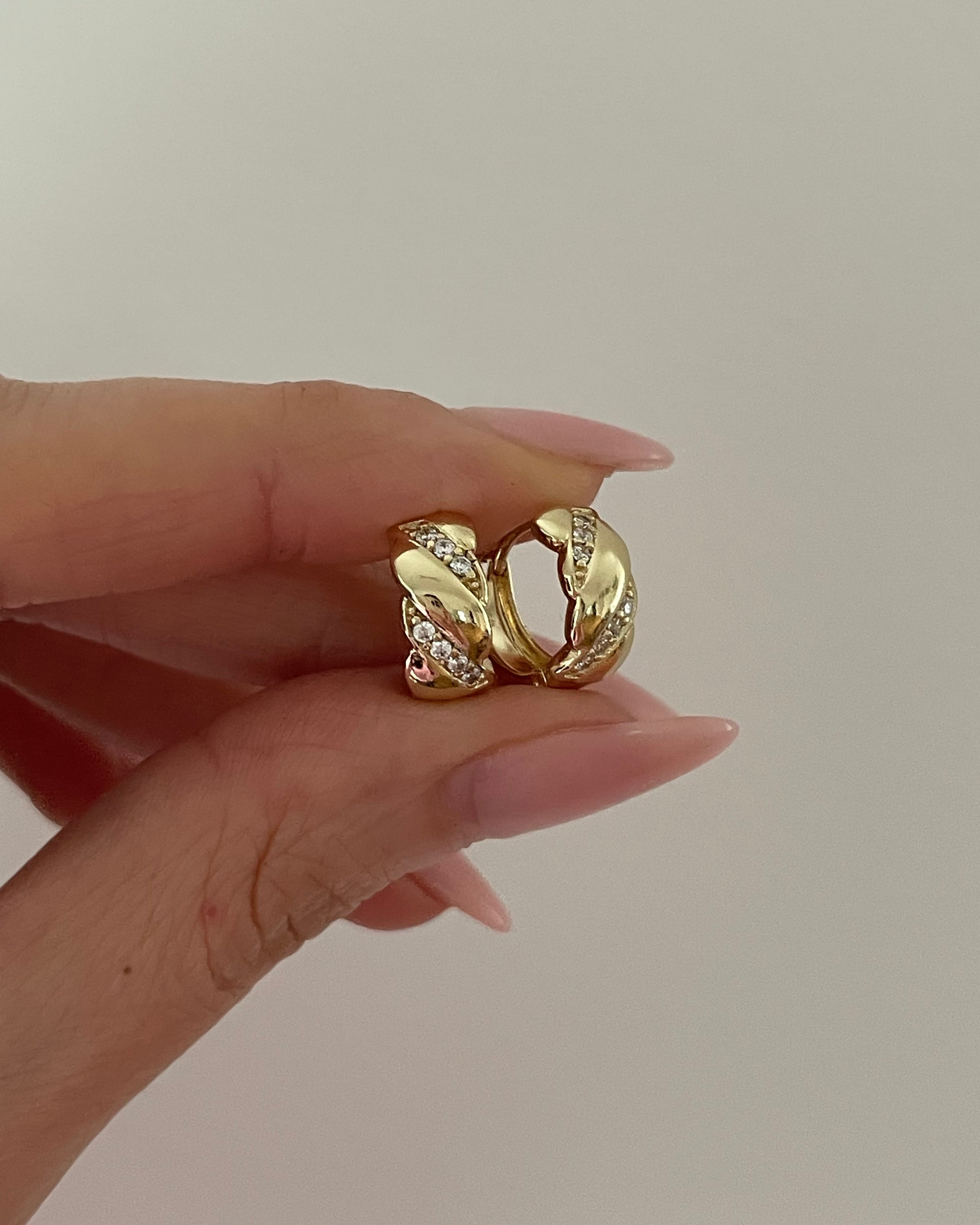 Creolen VIP Classic Twist - 14K vergoldet