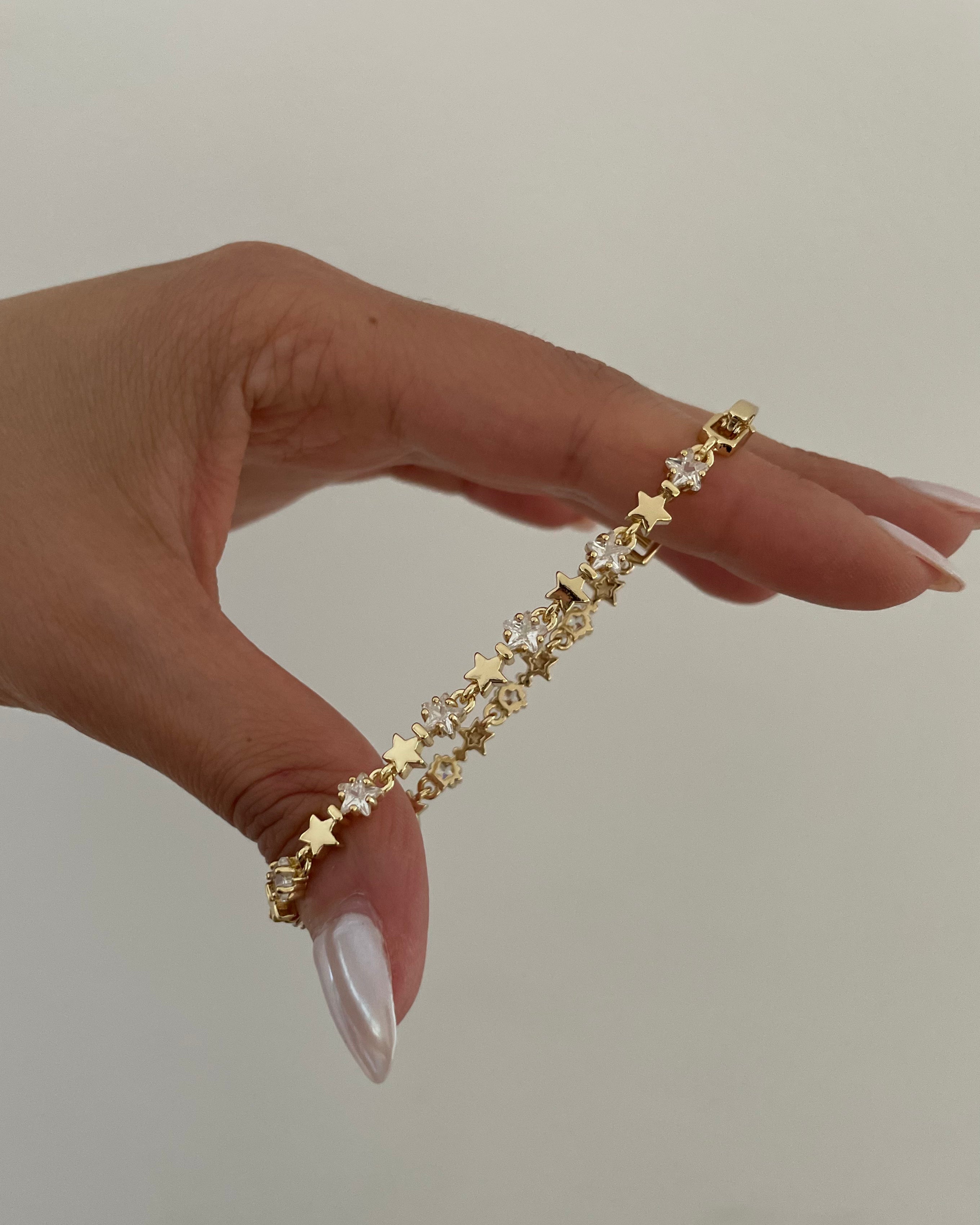 Armband VIP Star Brillant -14K vergoldet