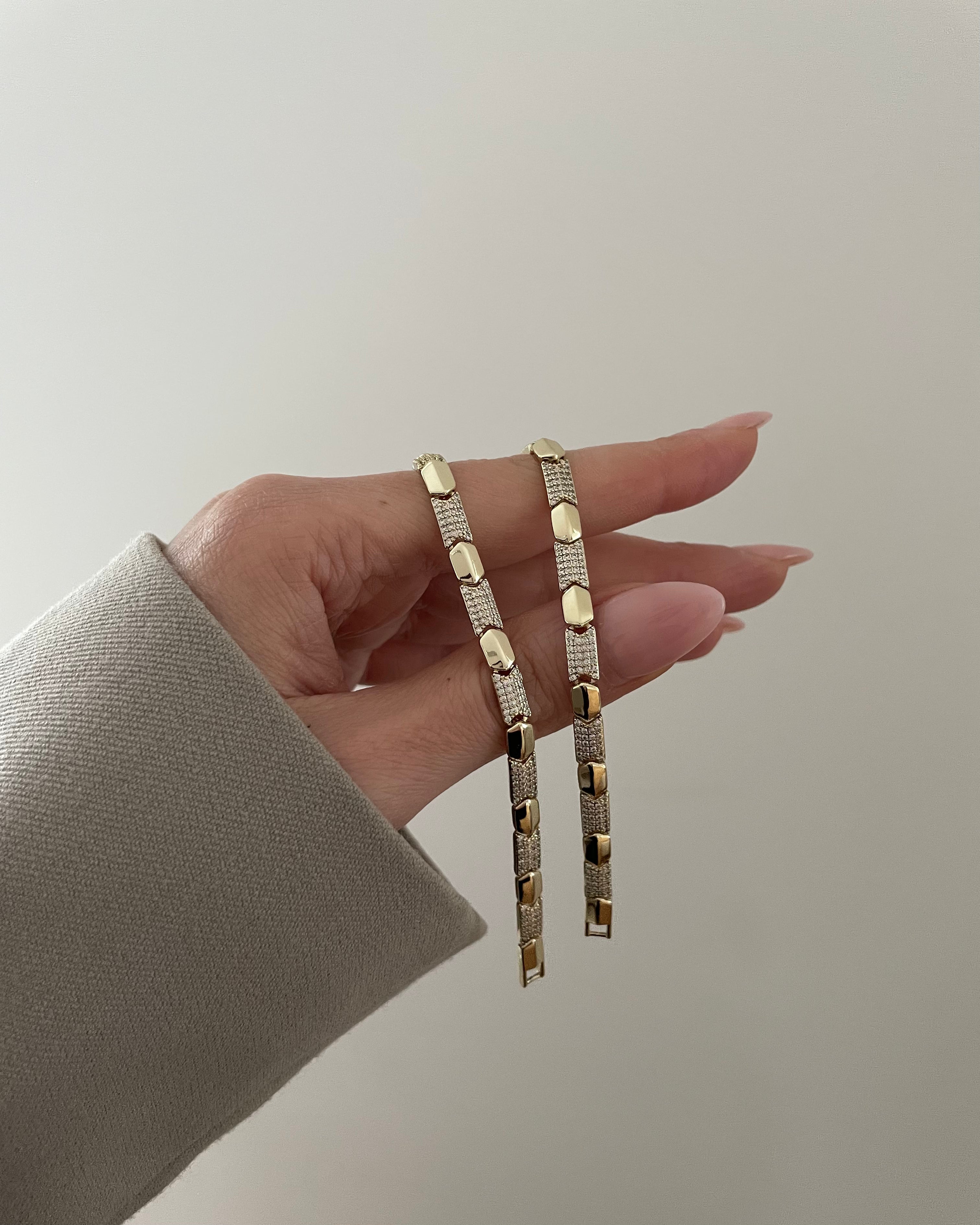 Armband VIP Cube Glitter - 14K vergoldet