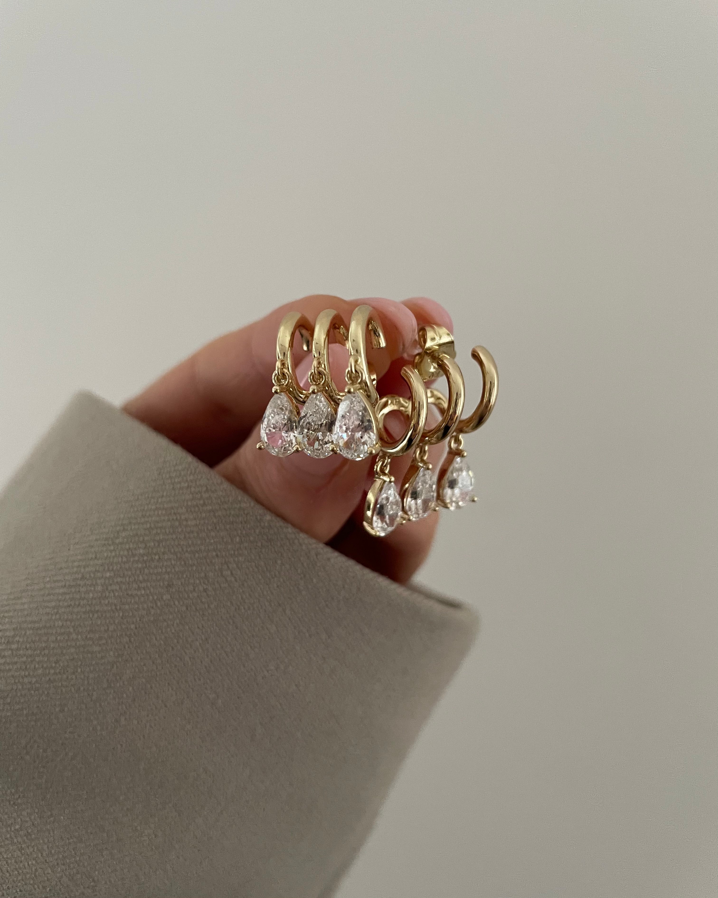 Ohrringe VIP Layer Drop - 14K vergoldet