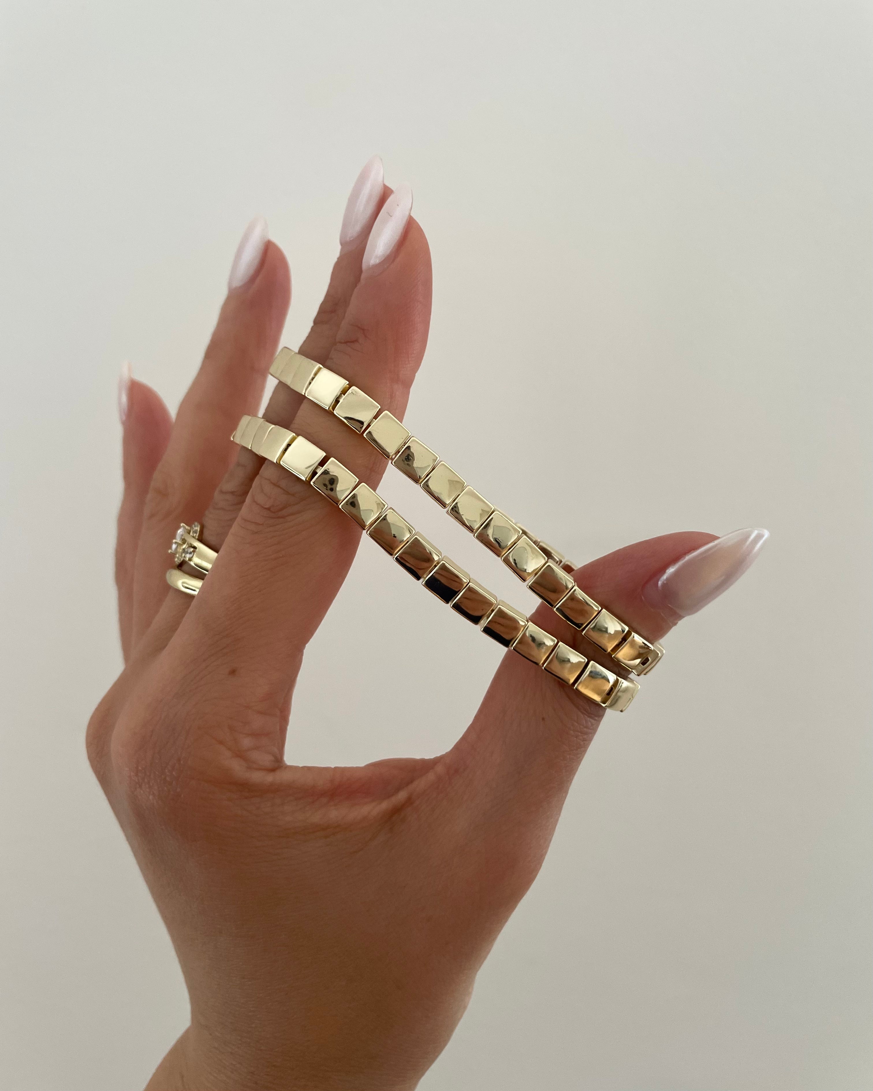 Armband VIP Golden Cubic - 14K vergoldet