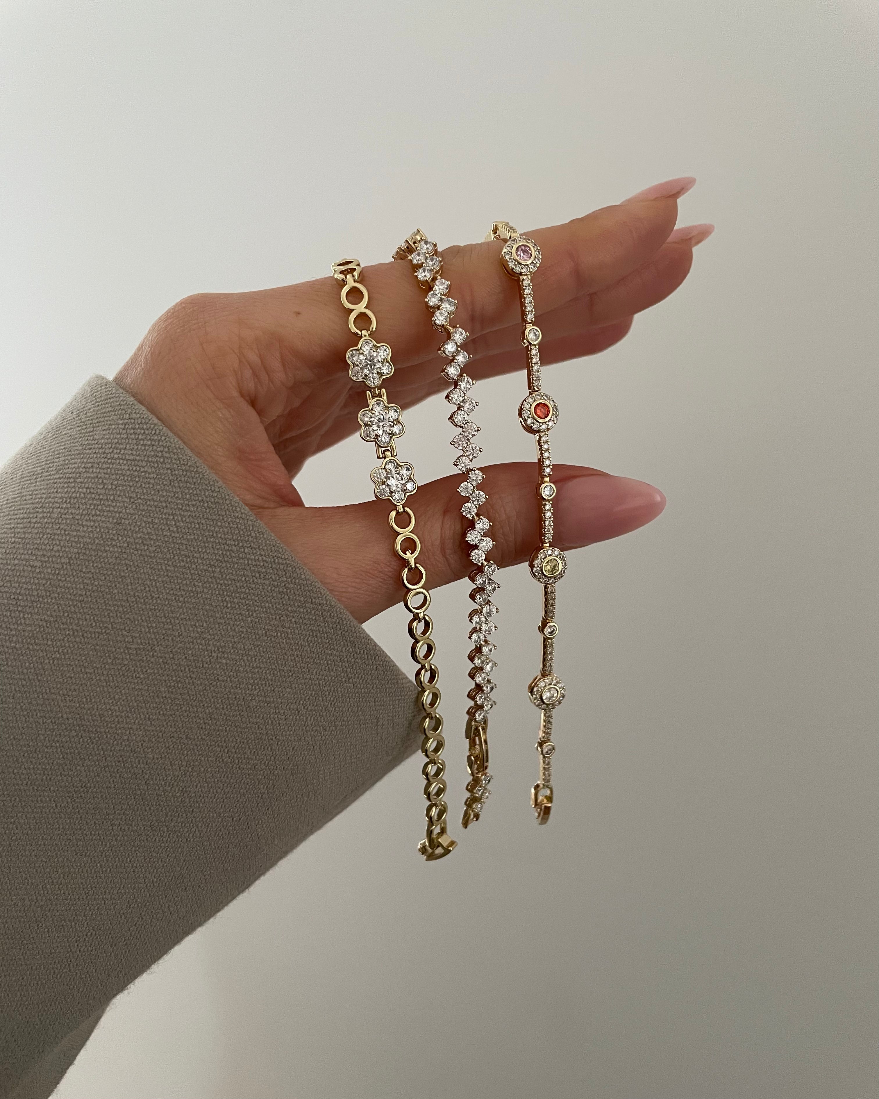 Armband VIP Multicolor - 14K vergoldet