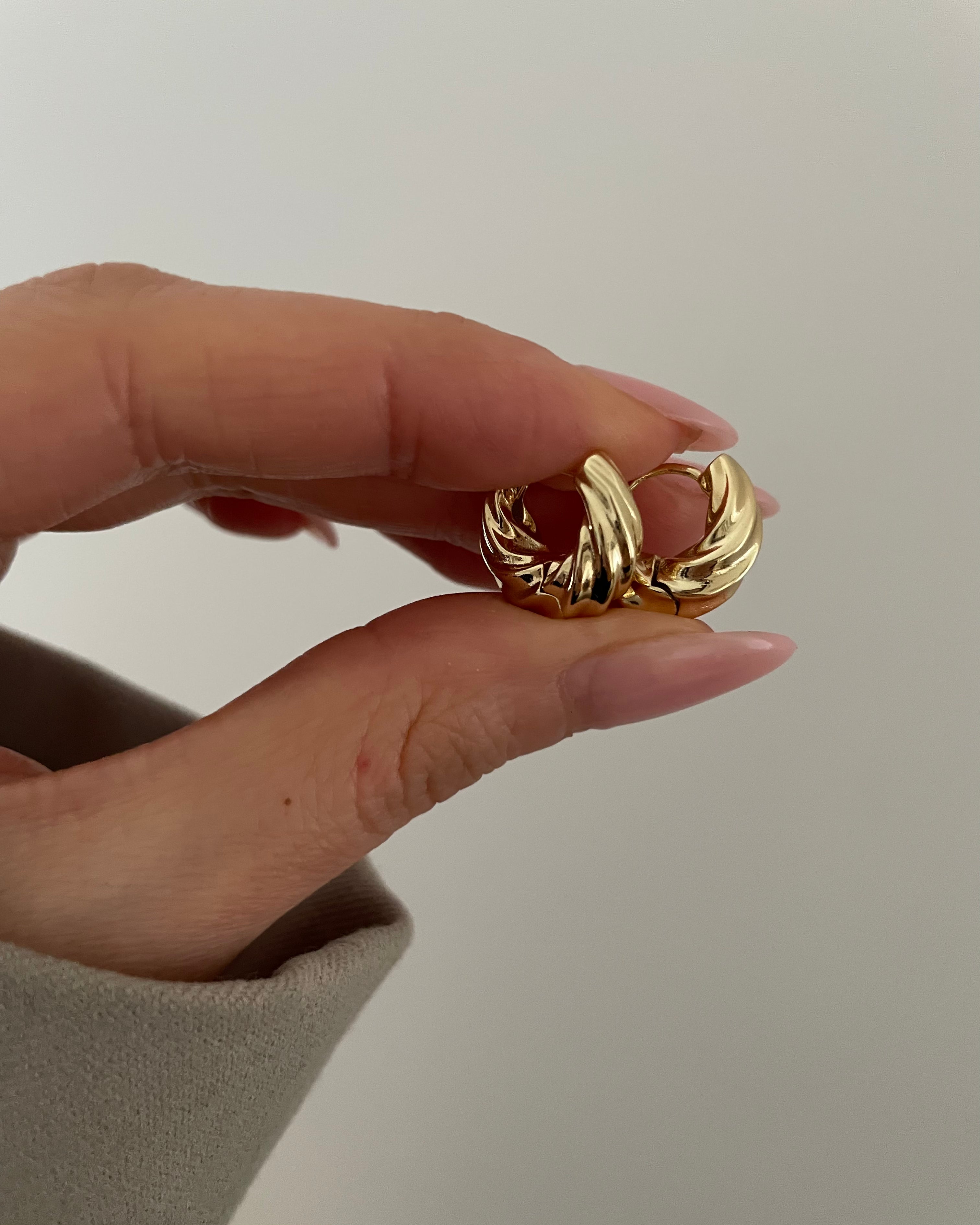 Creolen VIP Bold - 14K vergoldet