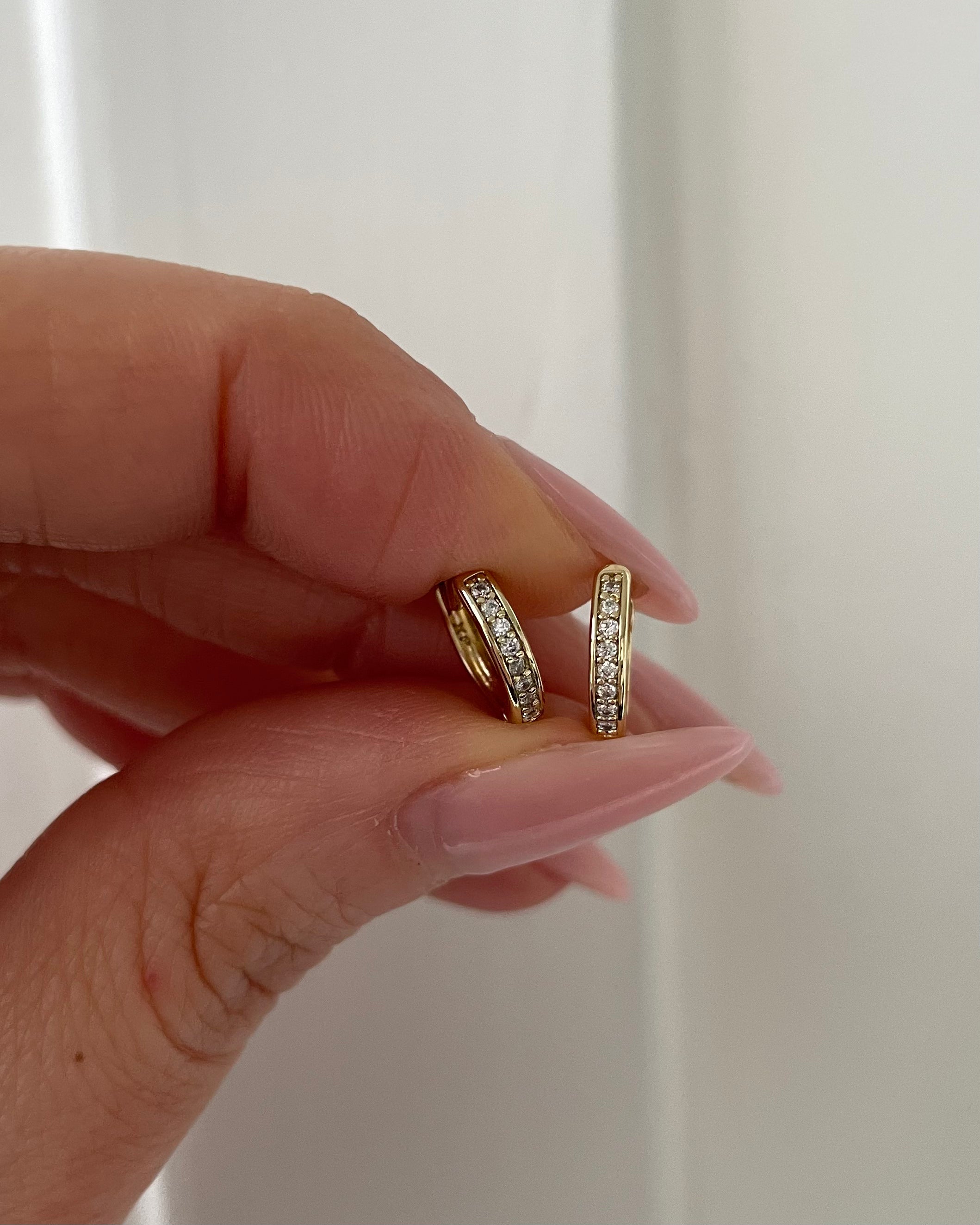 Creolen VIP Little Shine  - 14K vergoldet