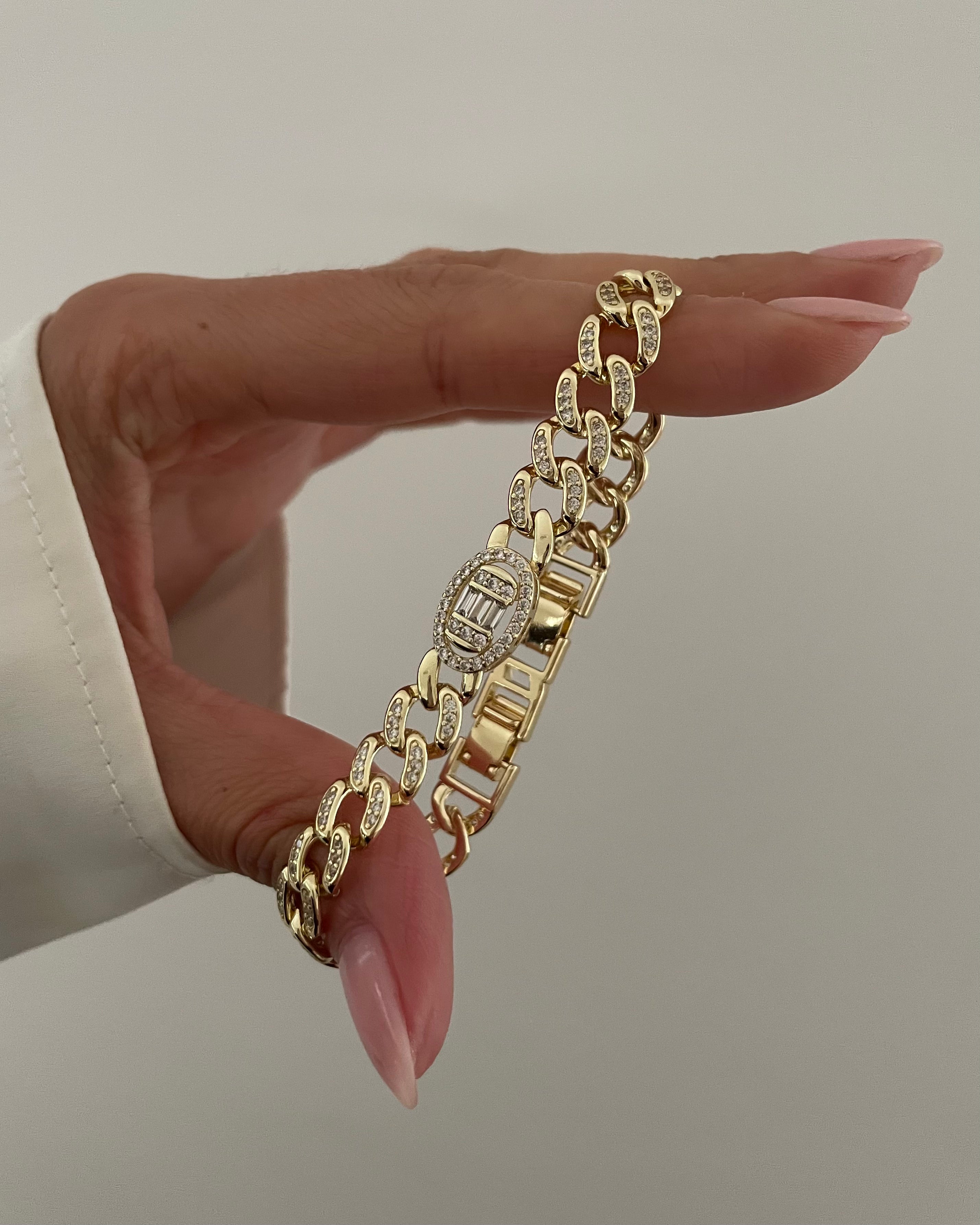 Armband VIP Big Oval -14K vergoldet