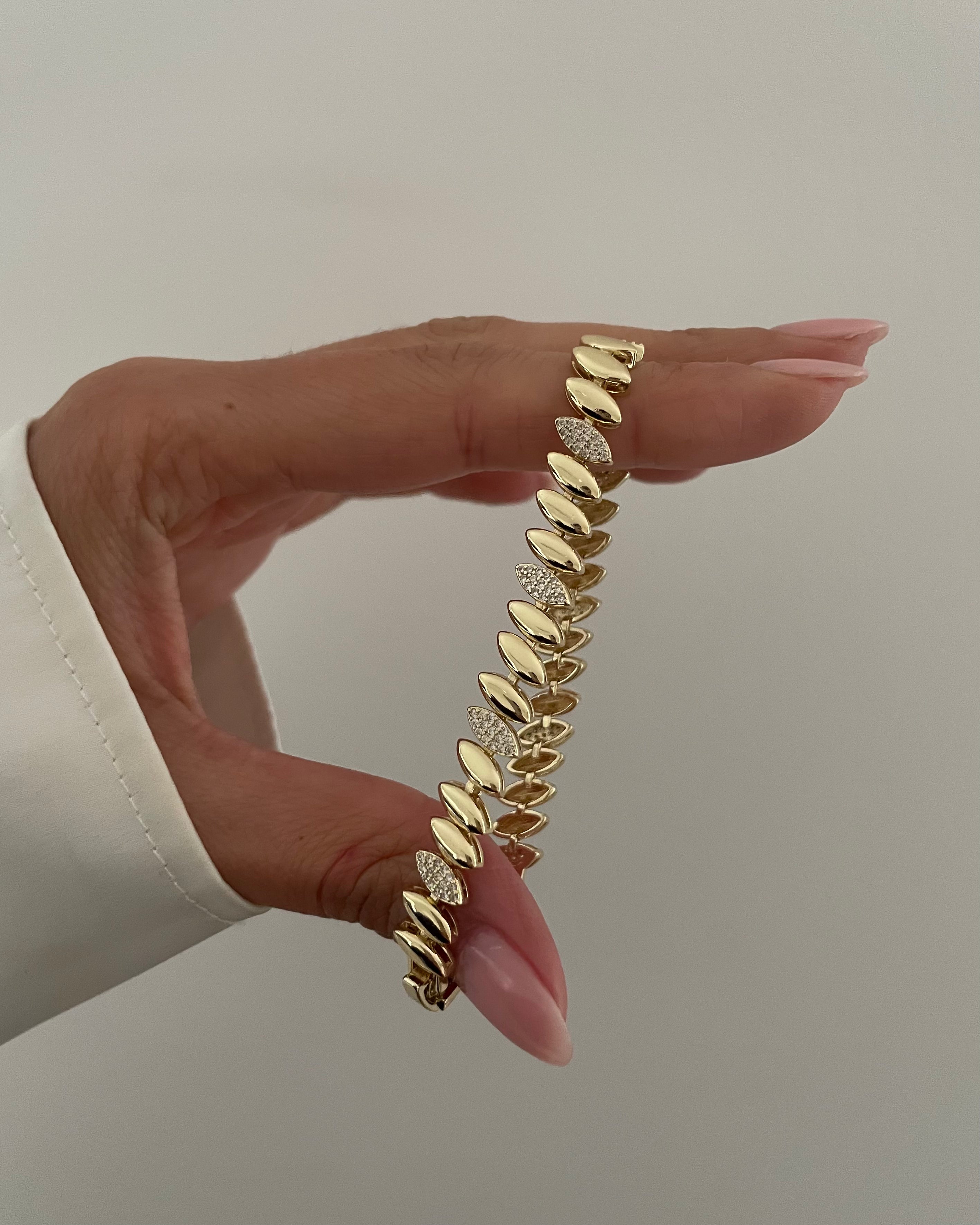 Armband VIP Oval -14K vergoldet