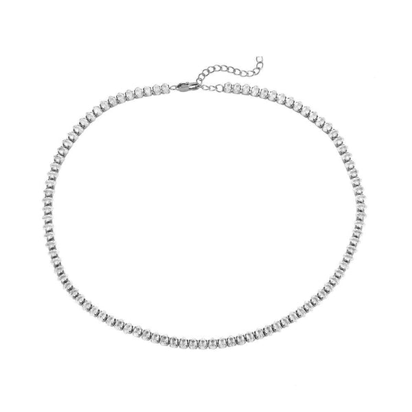 Kette Tennis Oval Silber