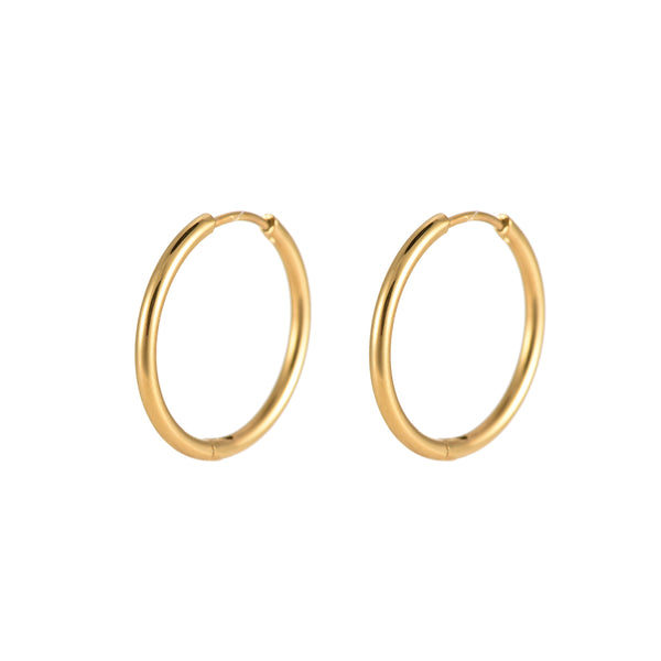 Creolen Fine Hoop 1,9cm Gold