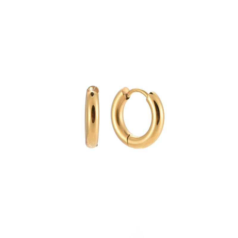 Creolen Edelstahl Hoop Gold 16mm