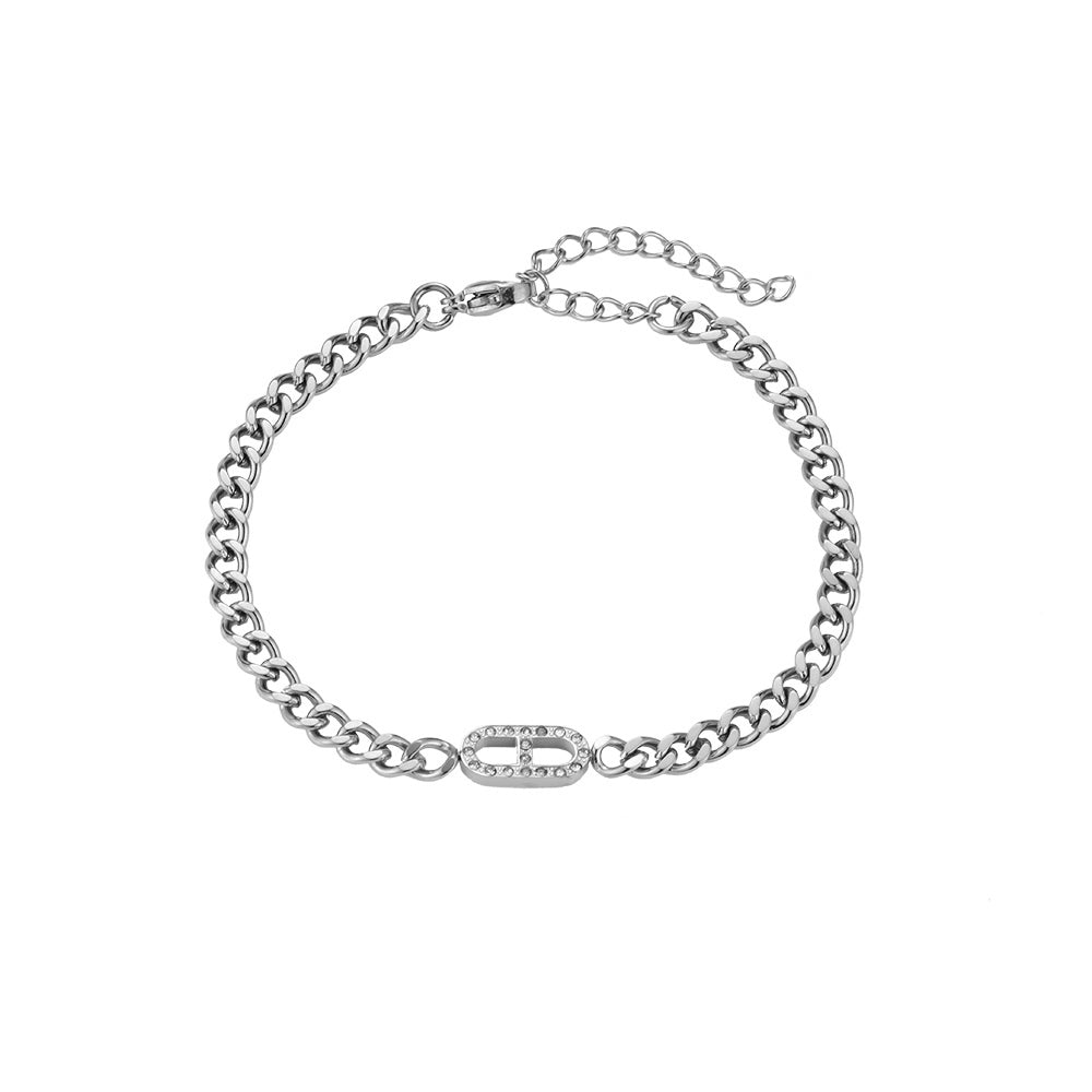 Armband Edelstahl Luxury Silber