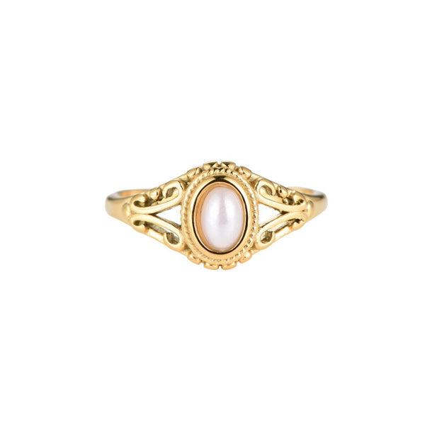 Ring Pearl Vintage Gold