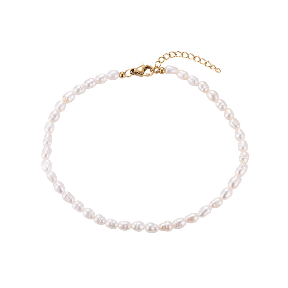 Fußkette Simple Pearl